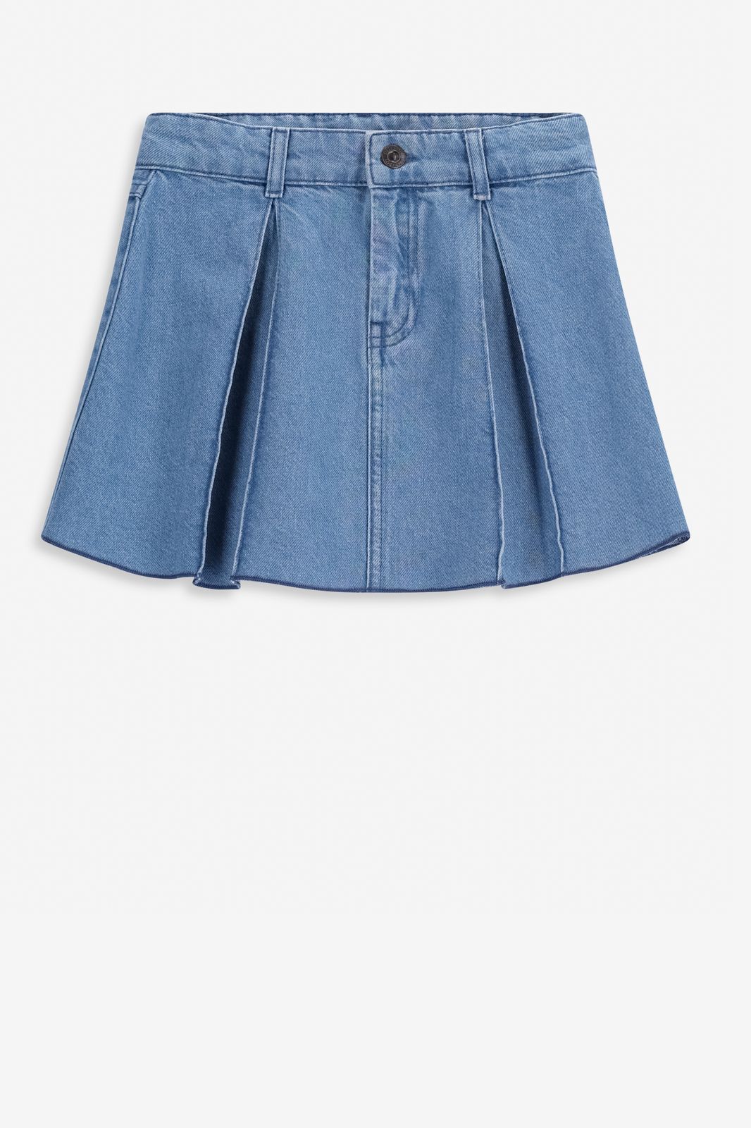 Jupe denim avec plis