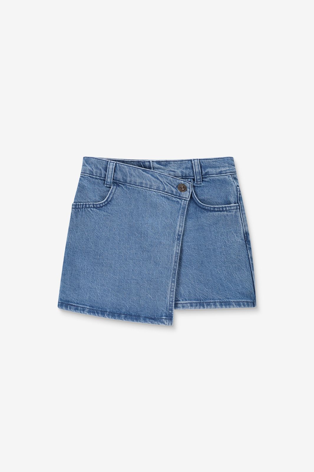 Jupe-short en jean - bleu clair