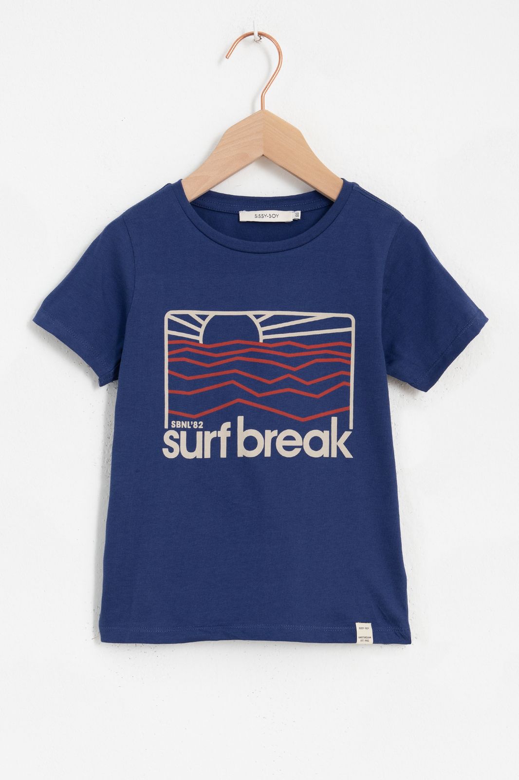 T-shirt surf break - bleu foncé