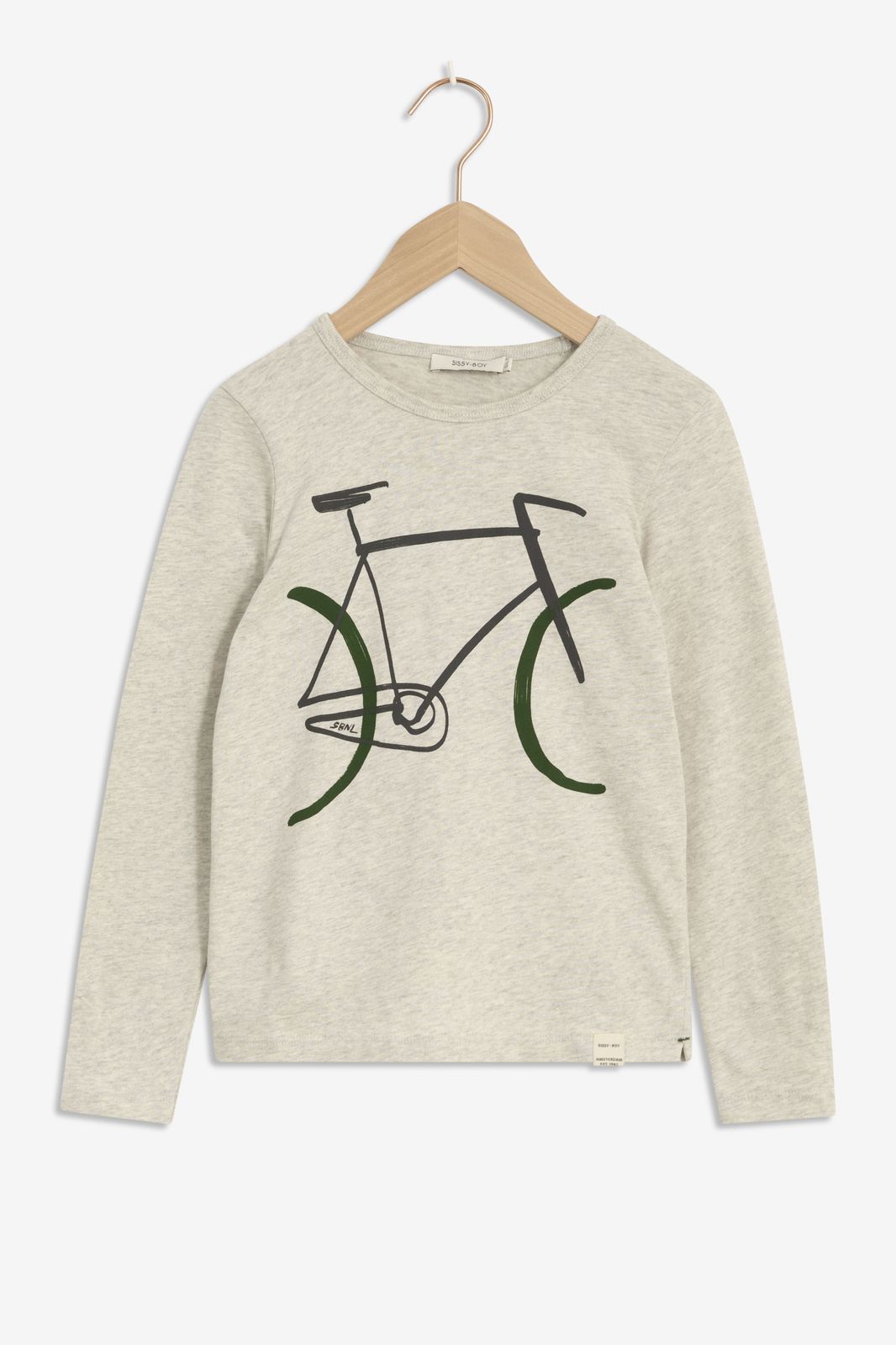 T-shirt avec imprimé vélo - gris