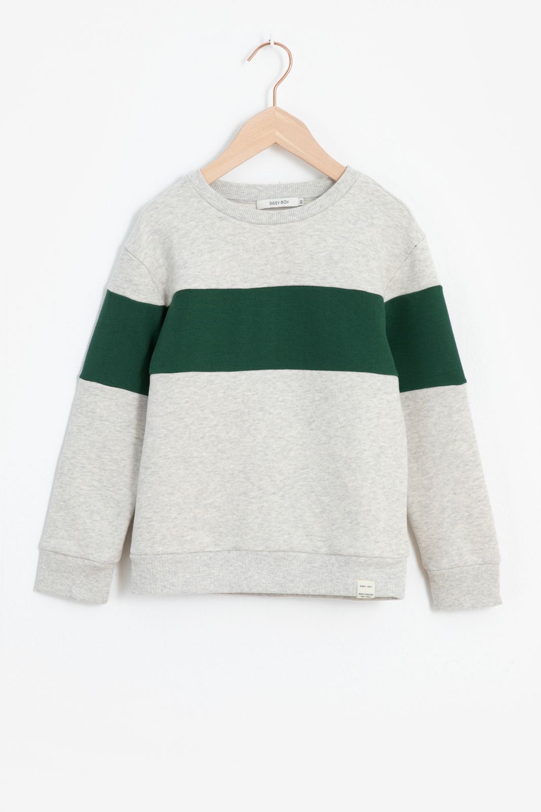 Sweater avec rayure - gris clair
