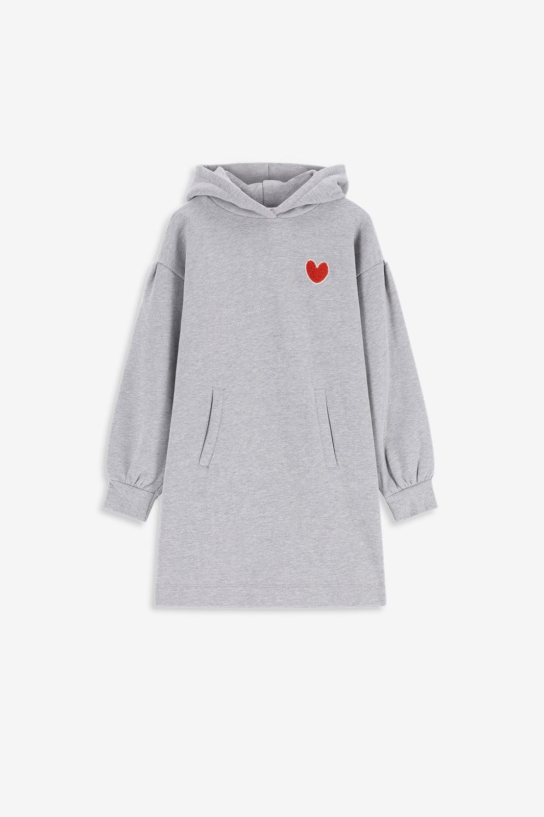 Robe sweat avec illustration - gris