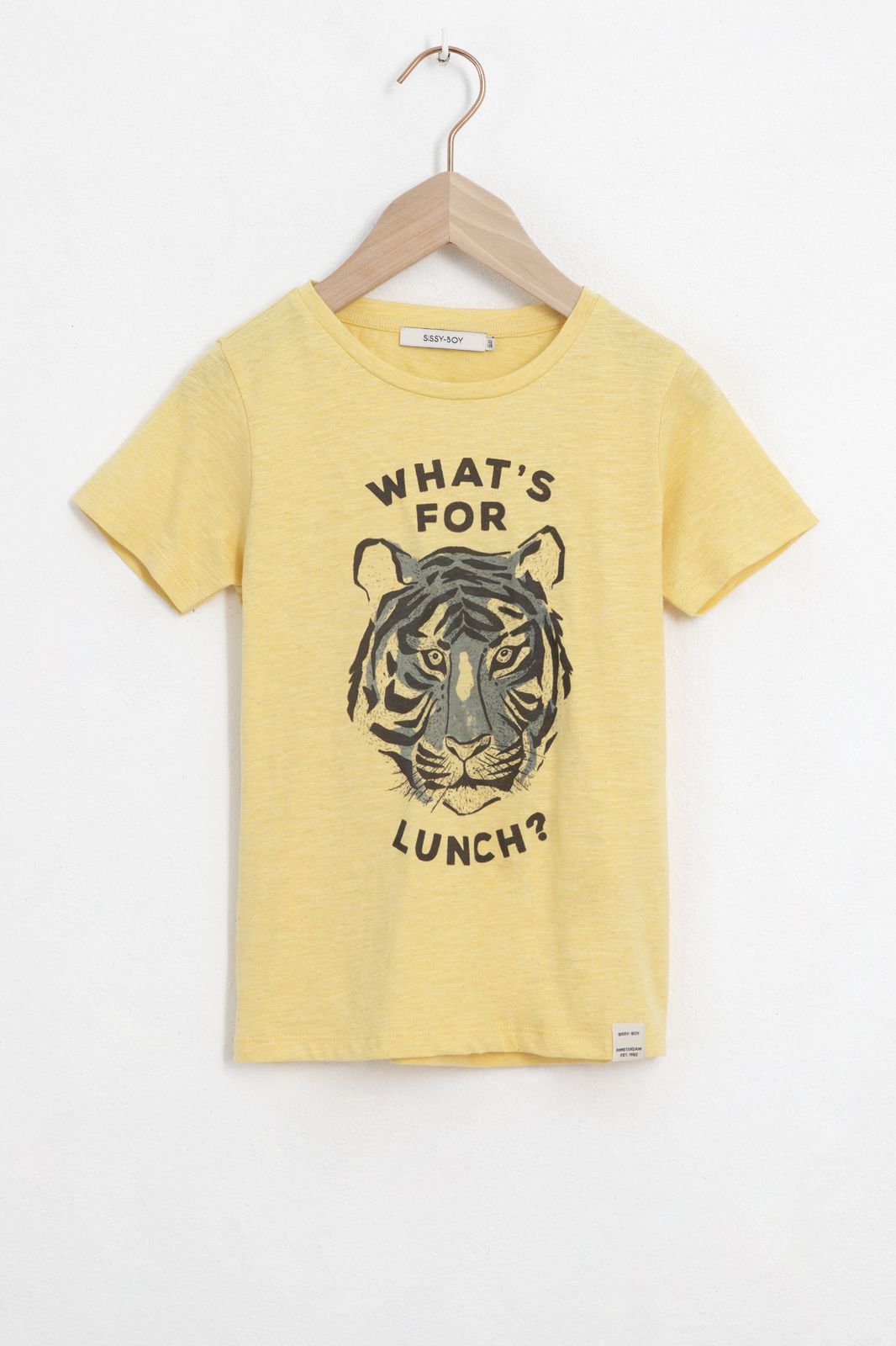 T-shirt avec illustration tigre - jaune