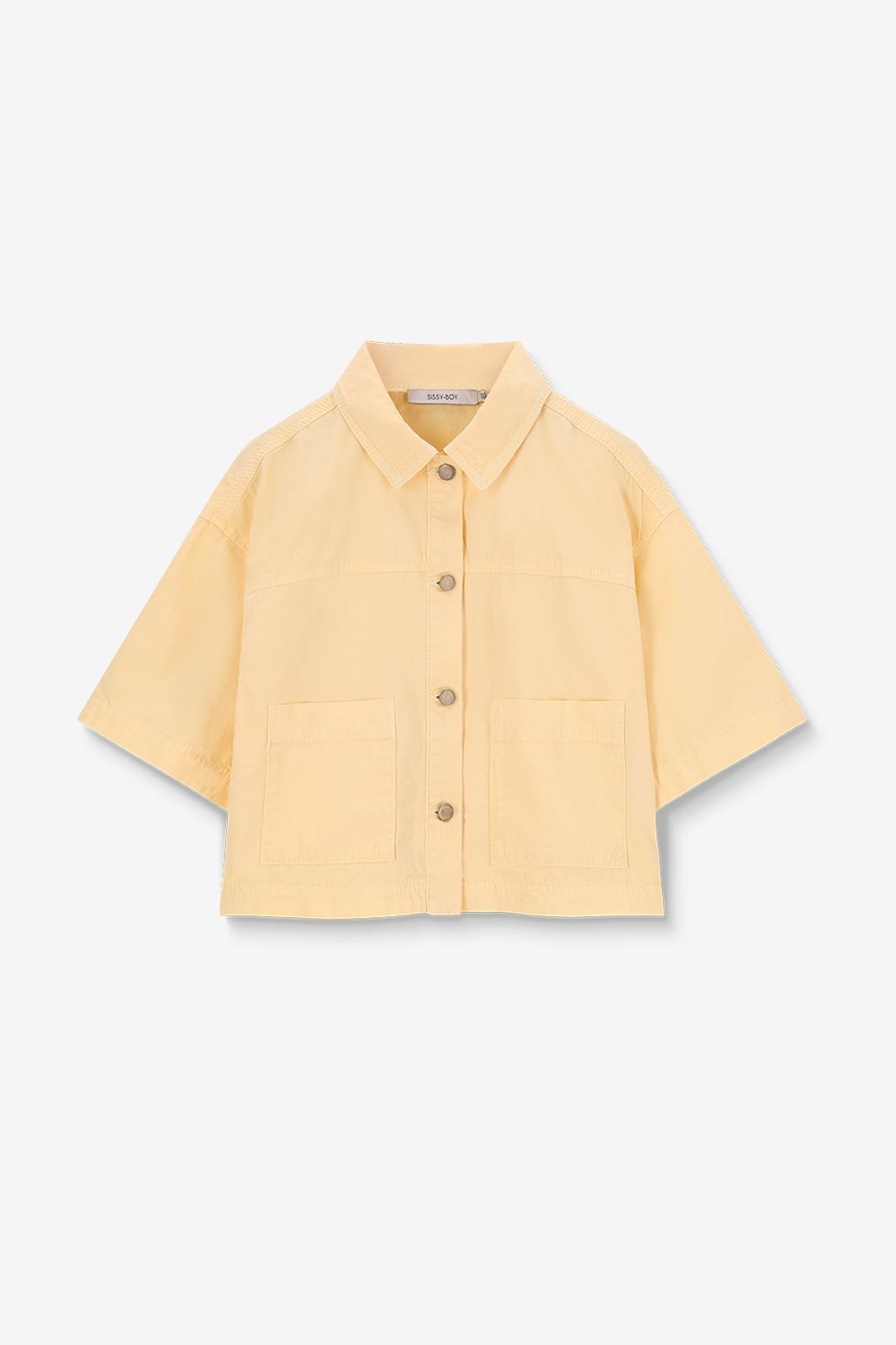 Veste avec poches plaquées - jaune clair