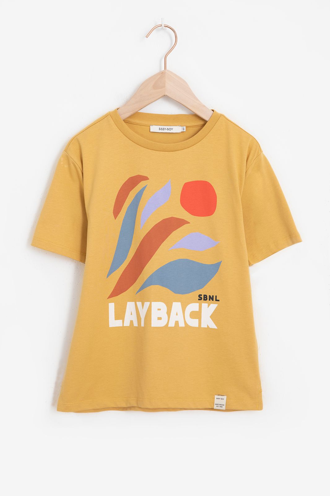 T-shirt avec imprimé - jaune foncé
