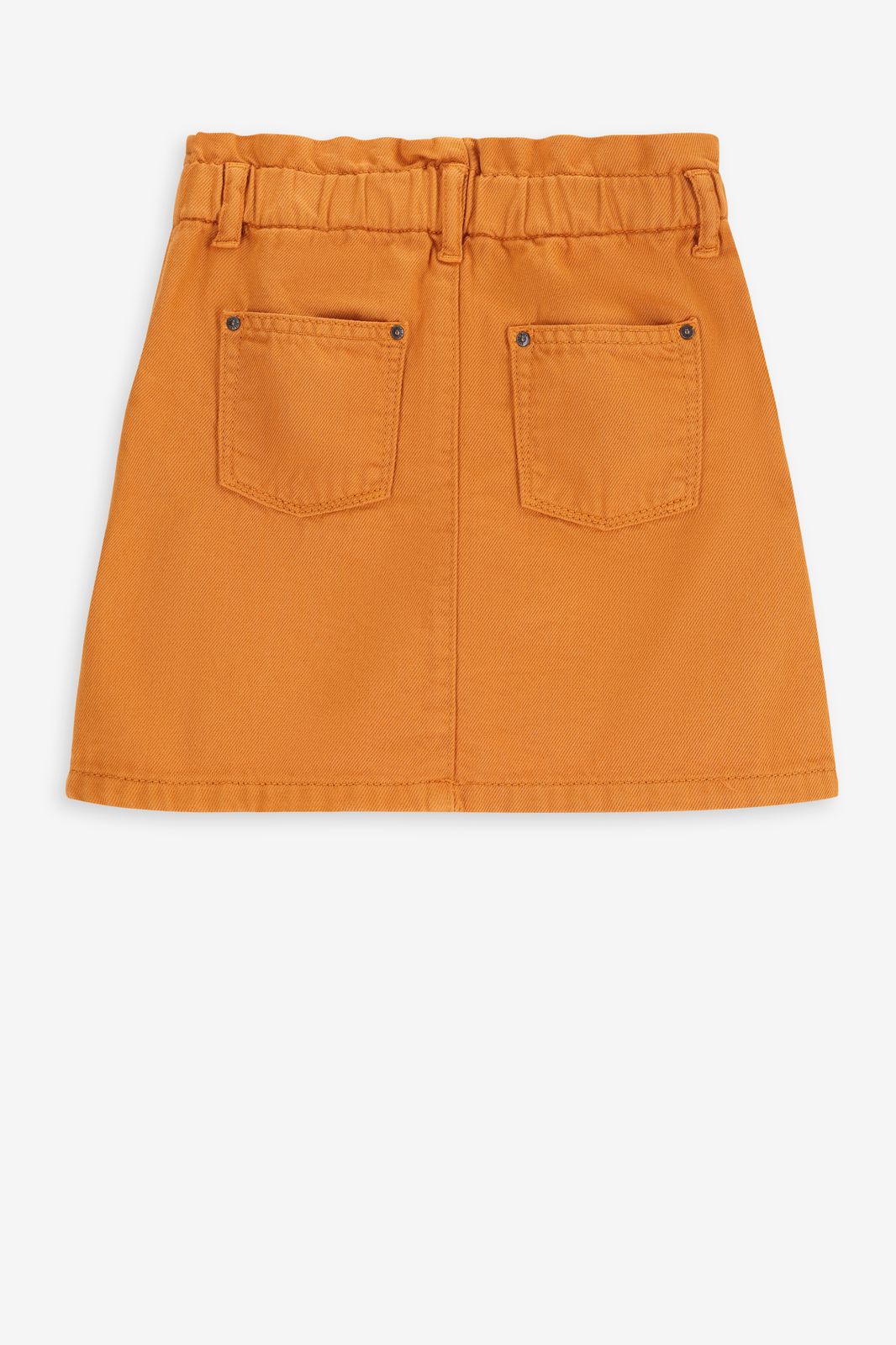 Jupe courte en jean - orange