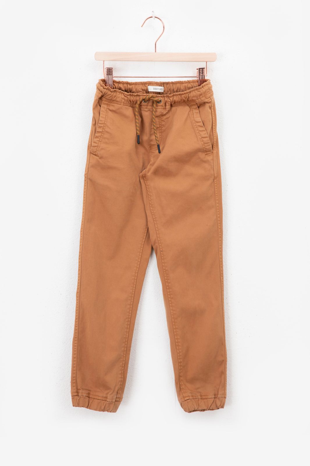 Pantalon avec cordon de serrage - marron
