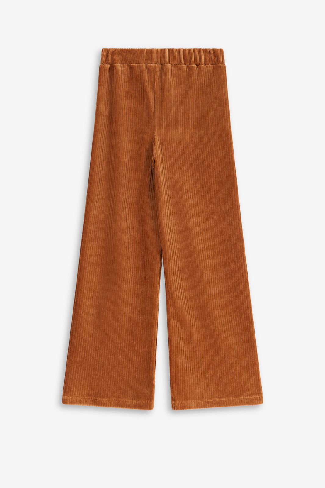 Legging évasé côtelé - marron