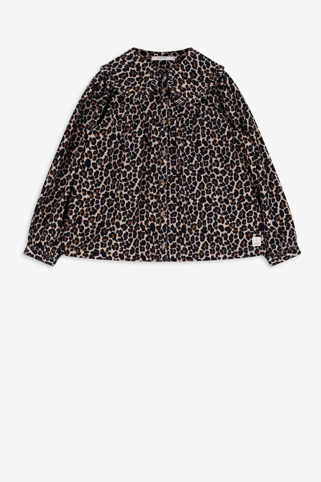 Blouse avec imprimé léopard - marron clair