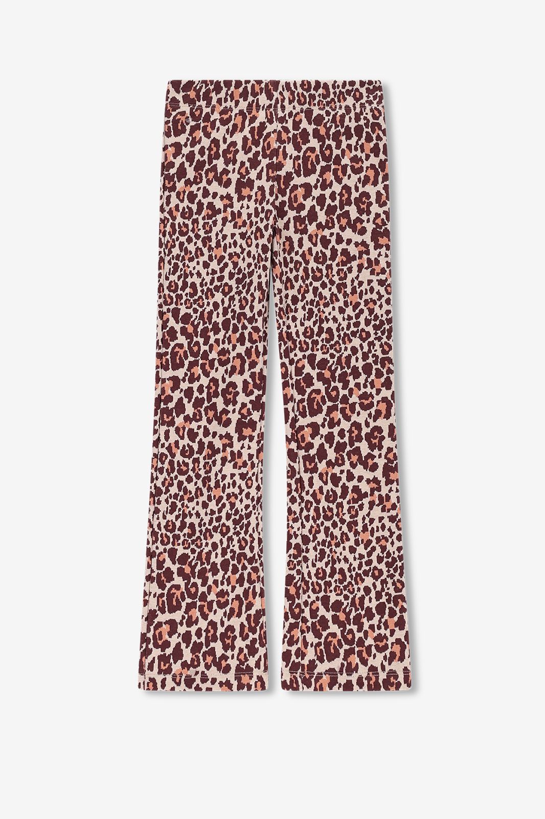 Legging avec imprimé léopard - marron foncé
