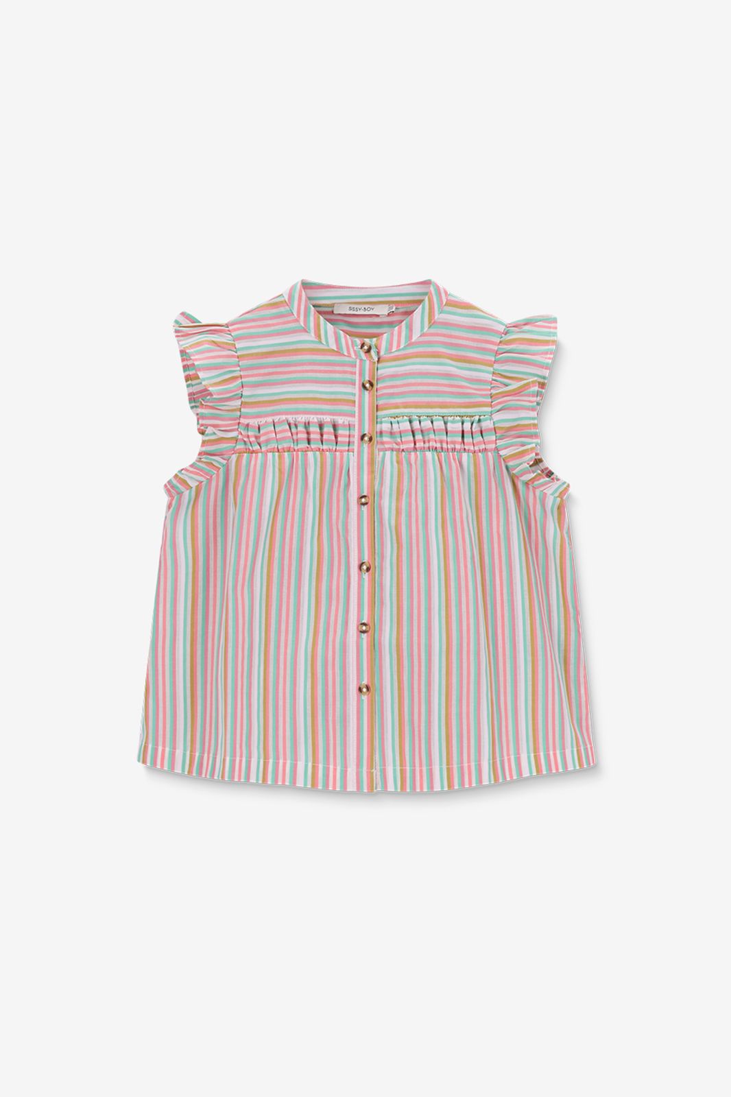 Blouse à rayures - multicolore