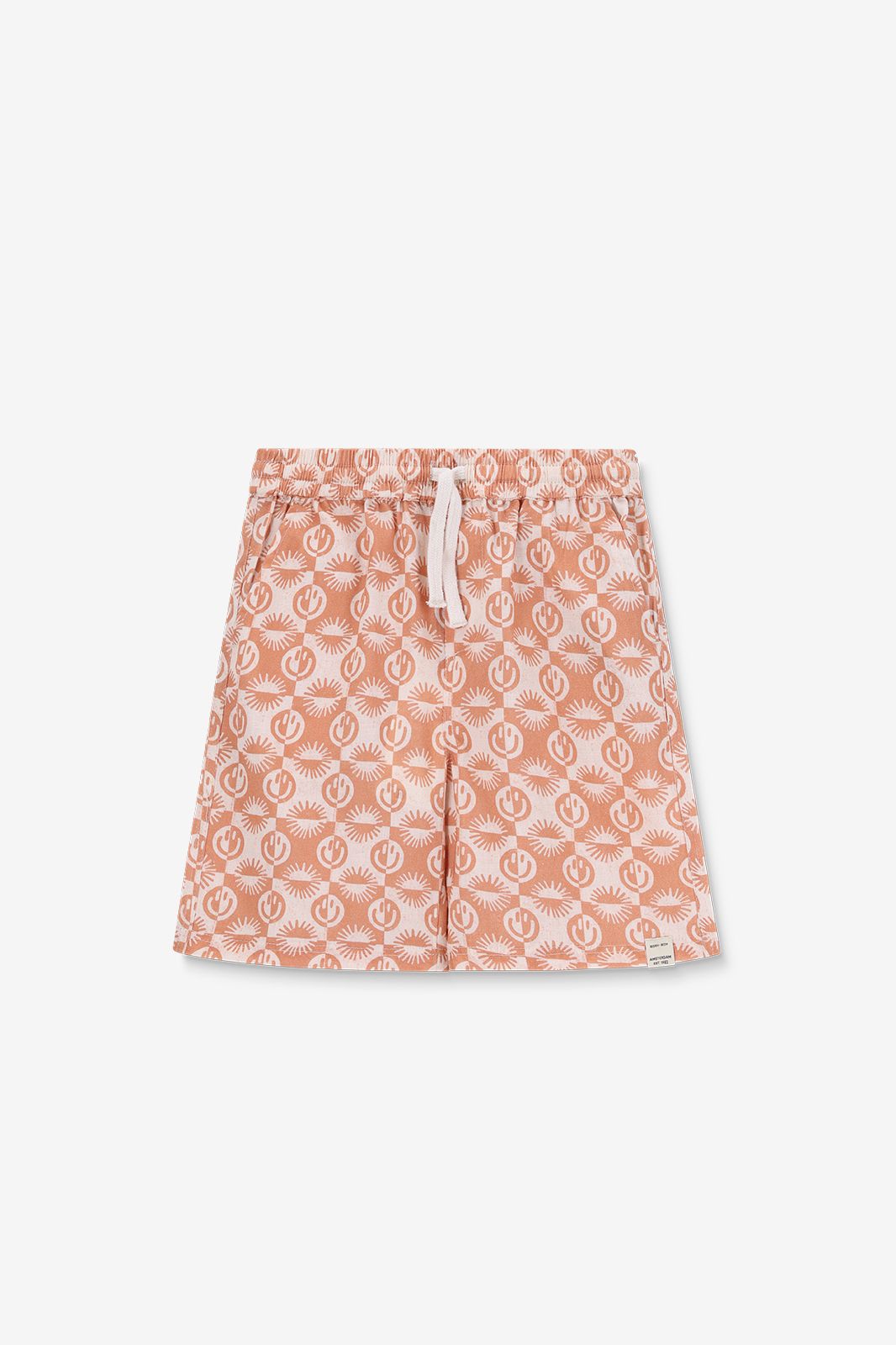 Short avec imprimé palmiers - orange