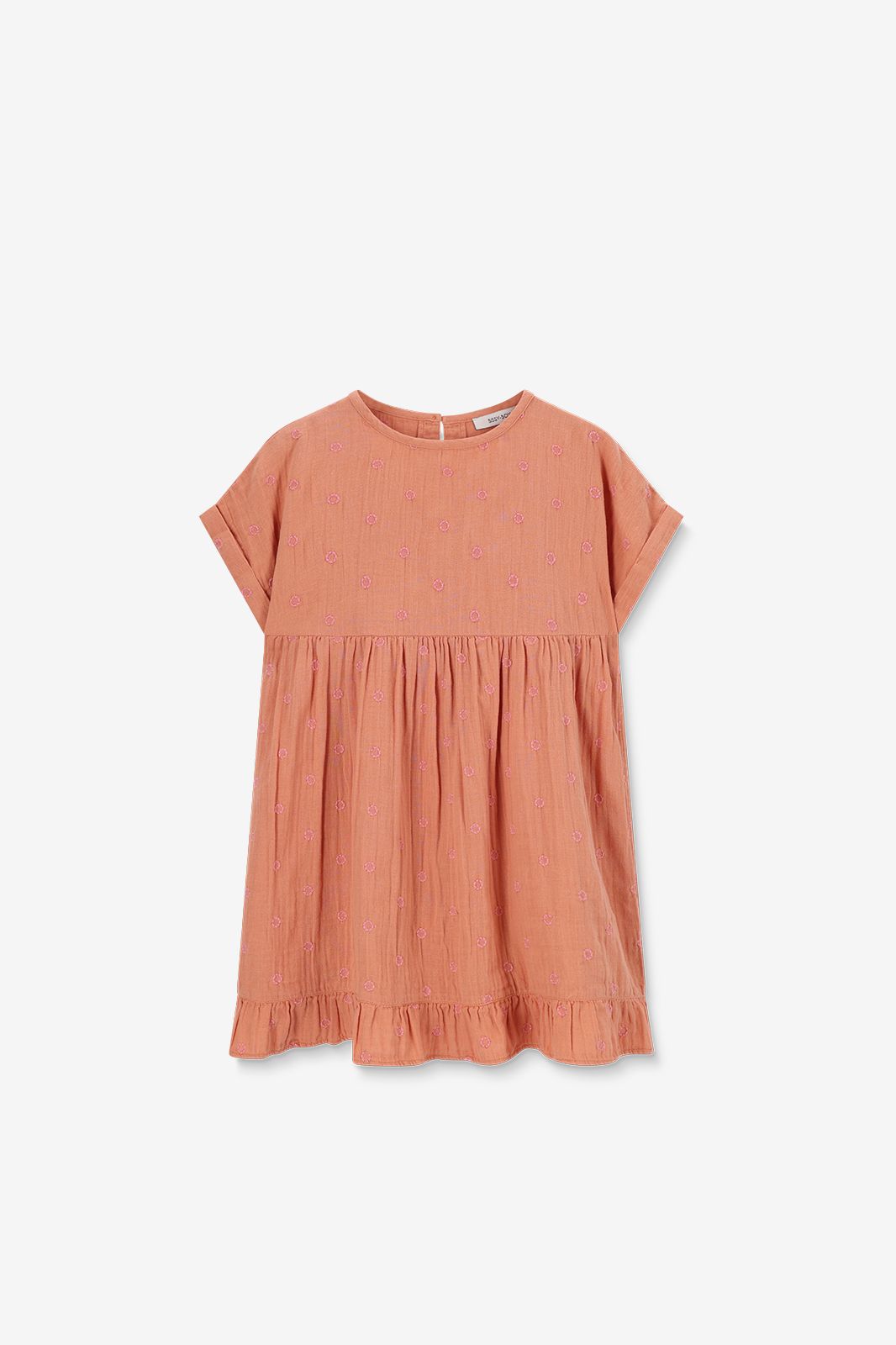 Robe avec broderies - orange