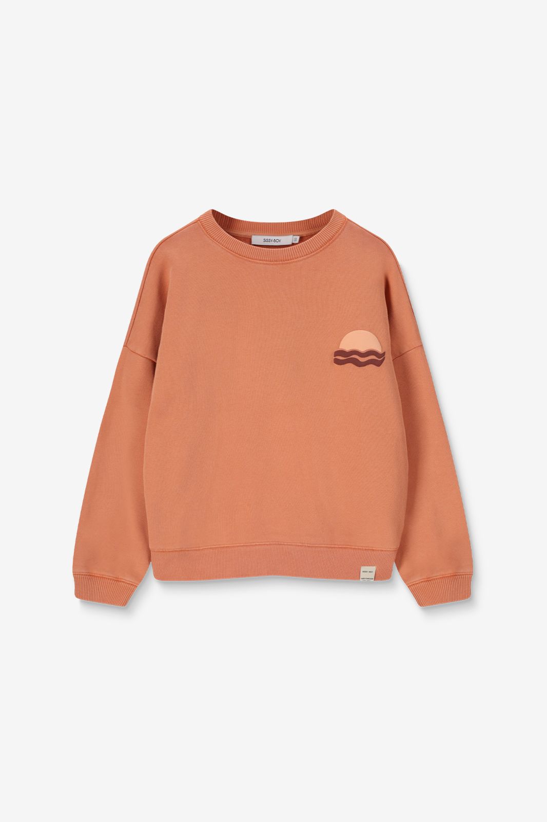 Sweat avec illustration - orange