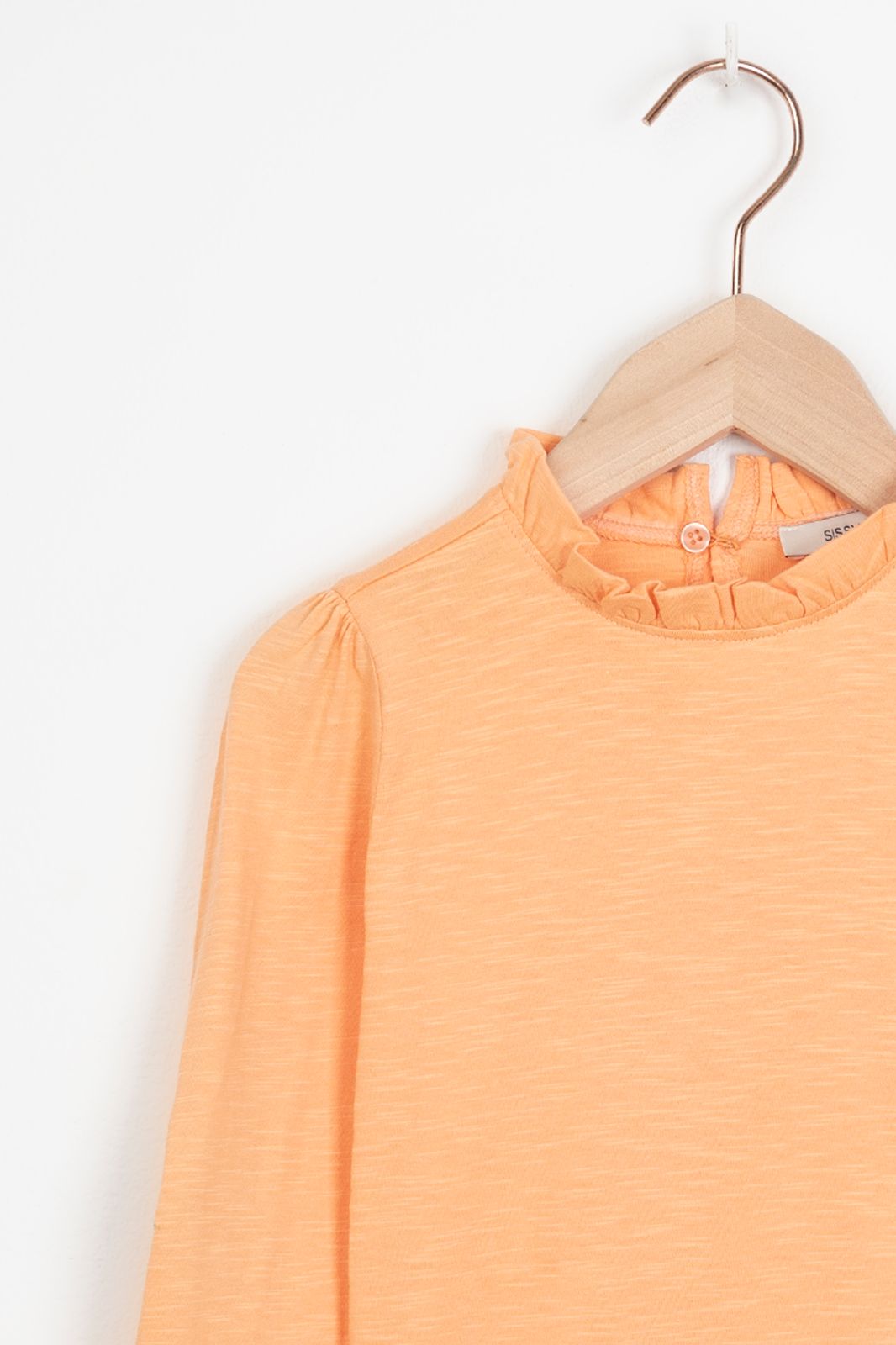 T-shirt manches longues avec broderies - orange