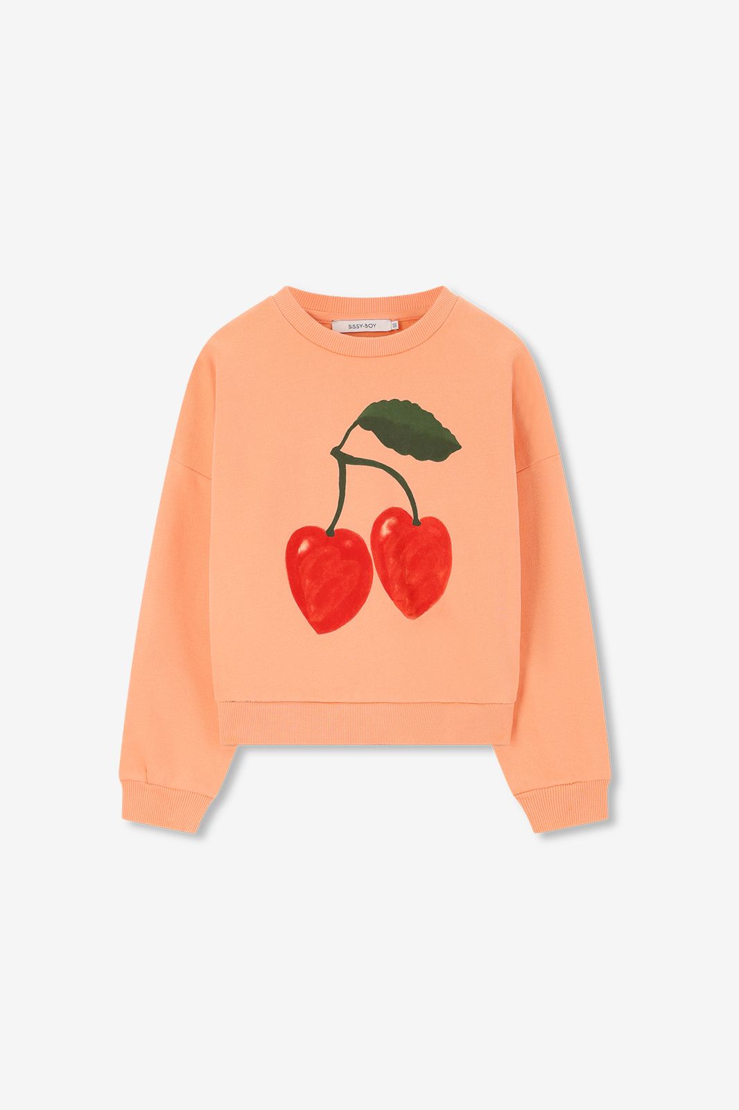 Sweat avec imprimé - orange