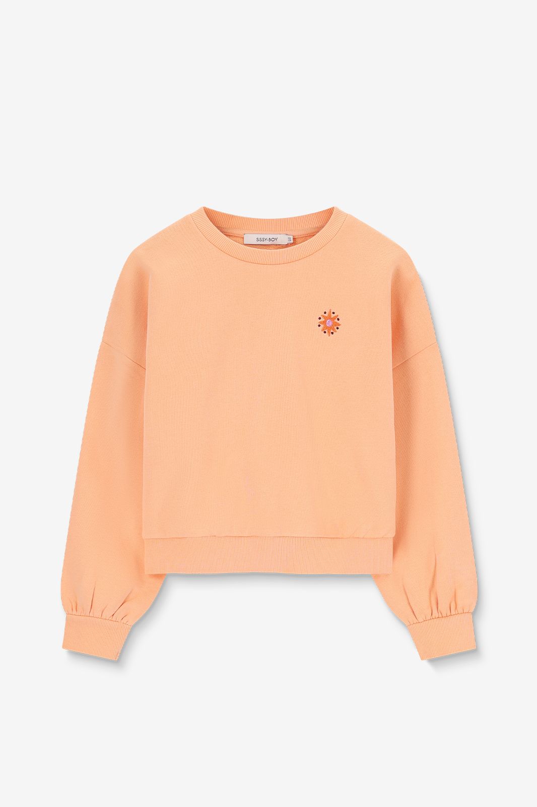 Sweat avec illustration - orange clair