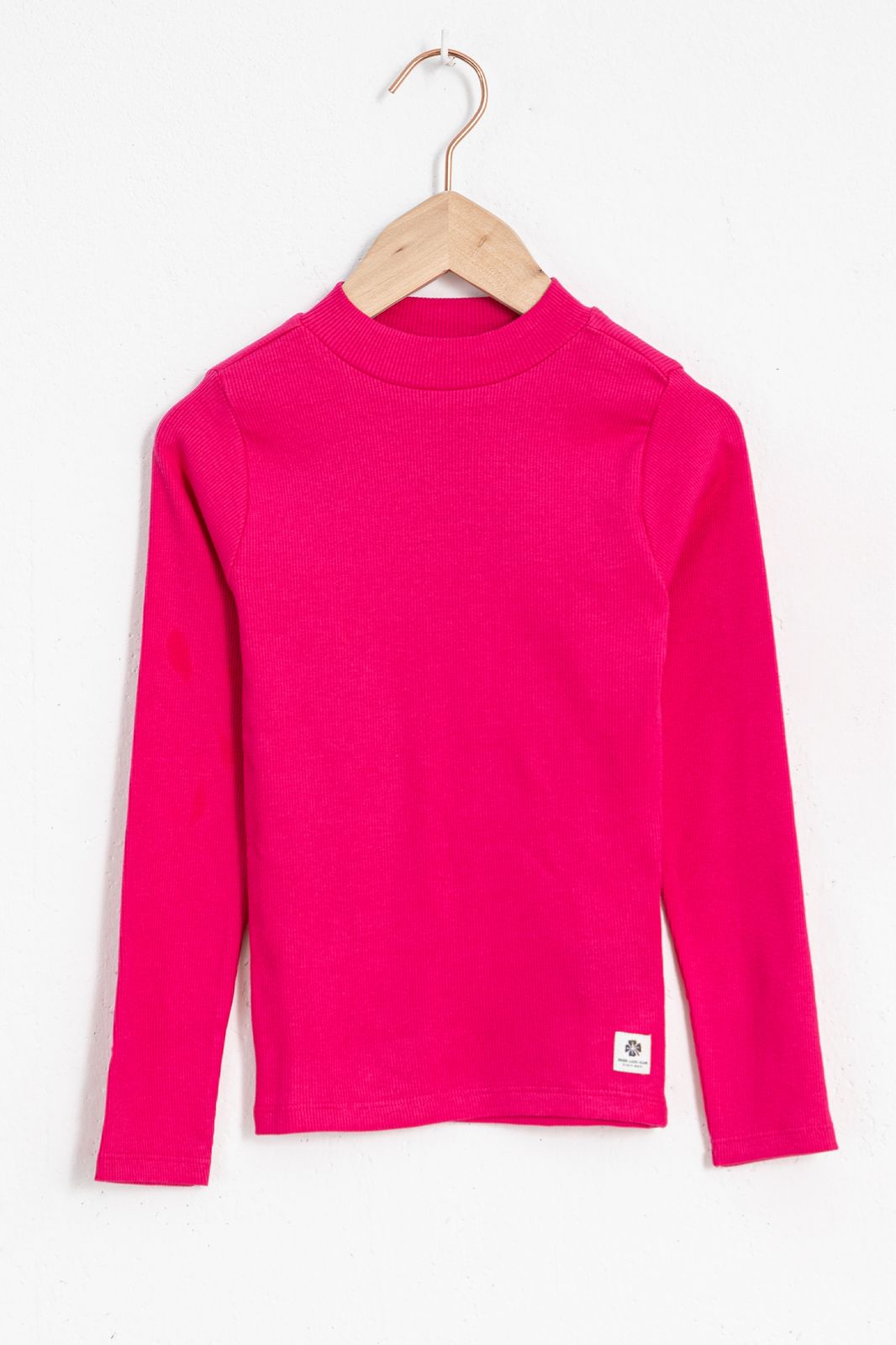 T-shirt côtelé - rose