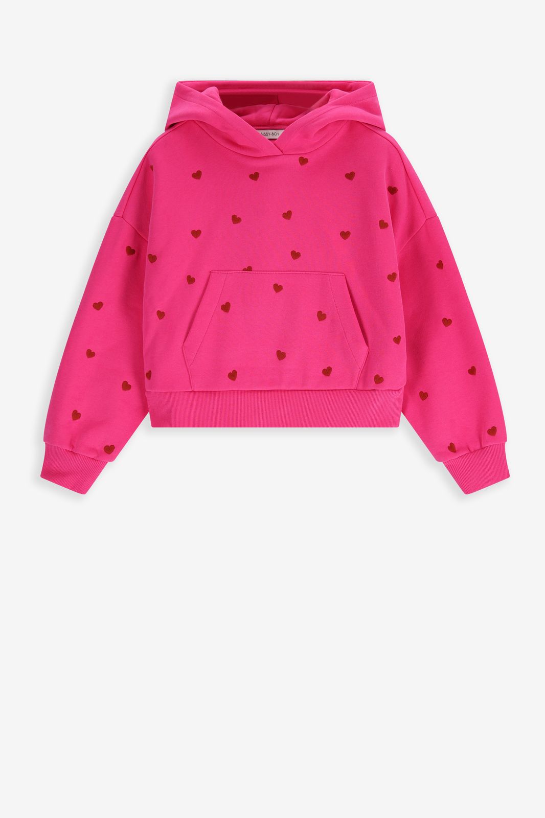 Sweat à capuche avec cœurs - rose