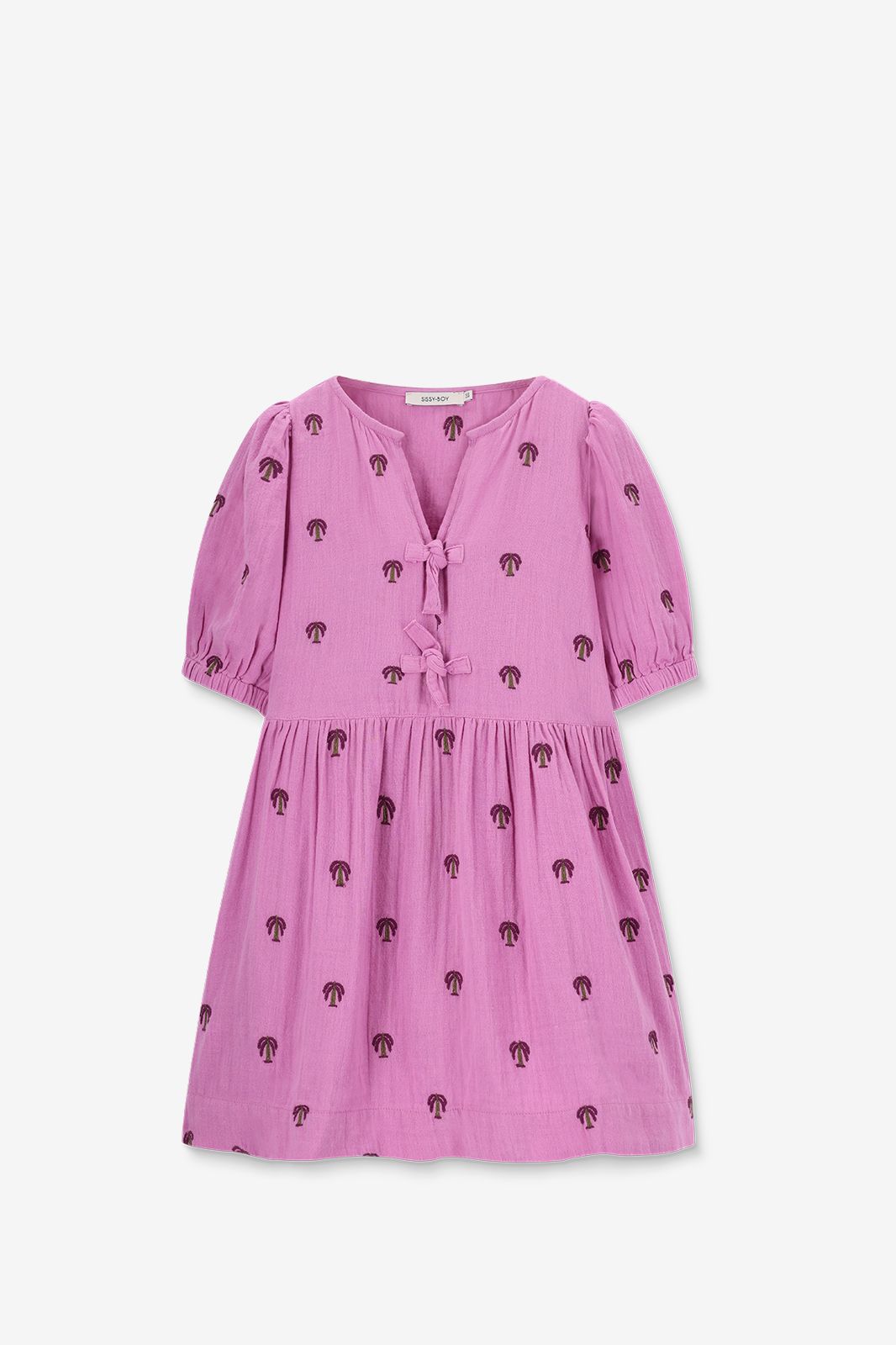 Robe avec broderies - rose