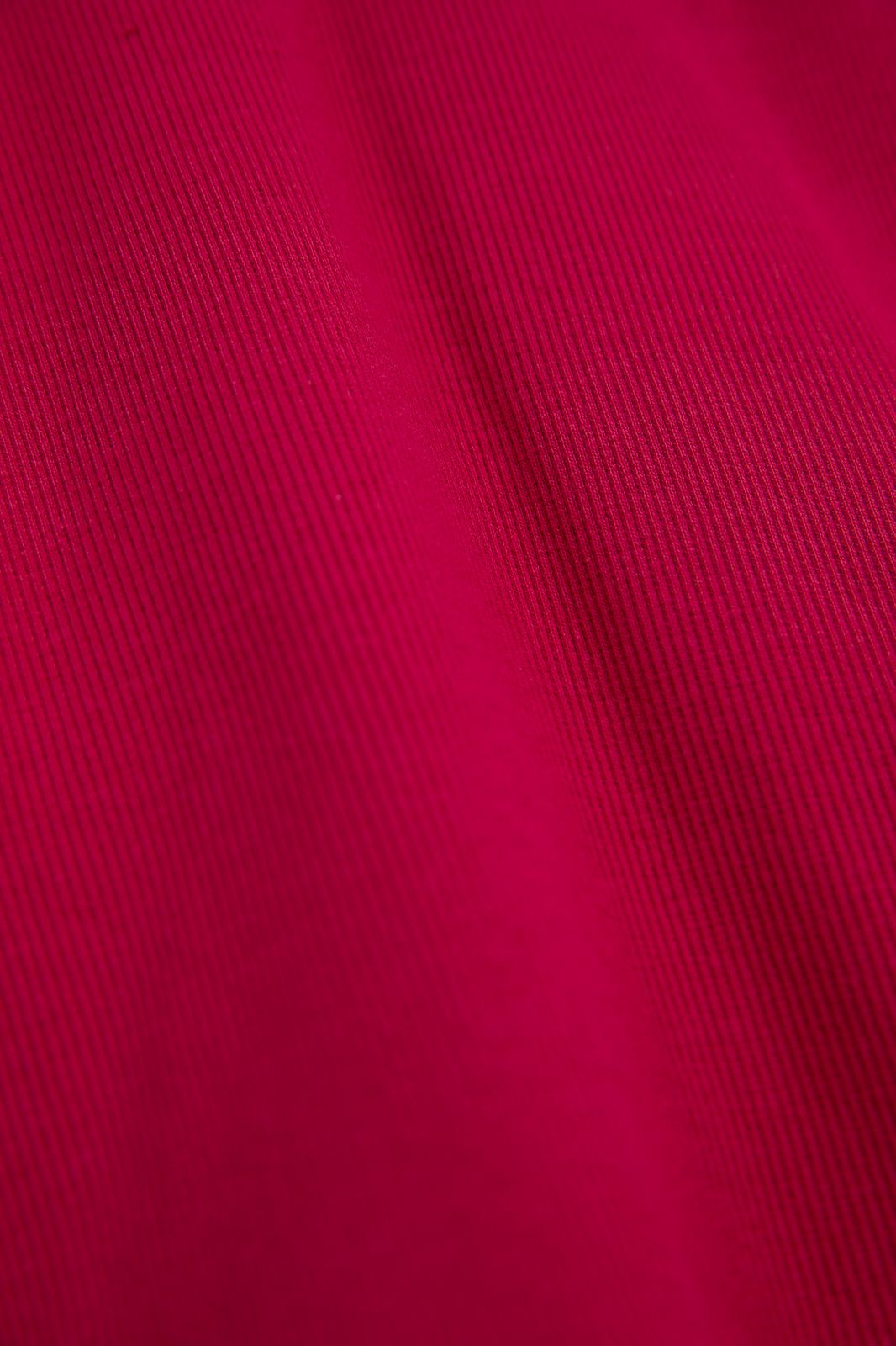 T-shirt en tissu côtelé - rose foncé