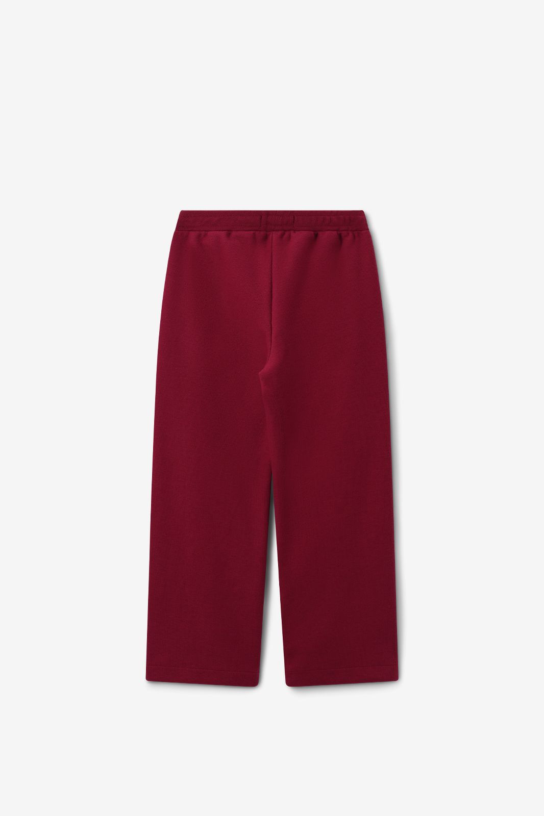 Pantalon jambes larges - rouge foncé