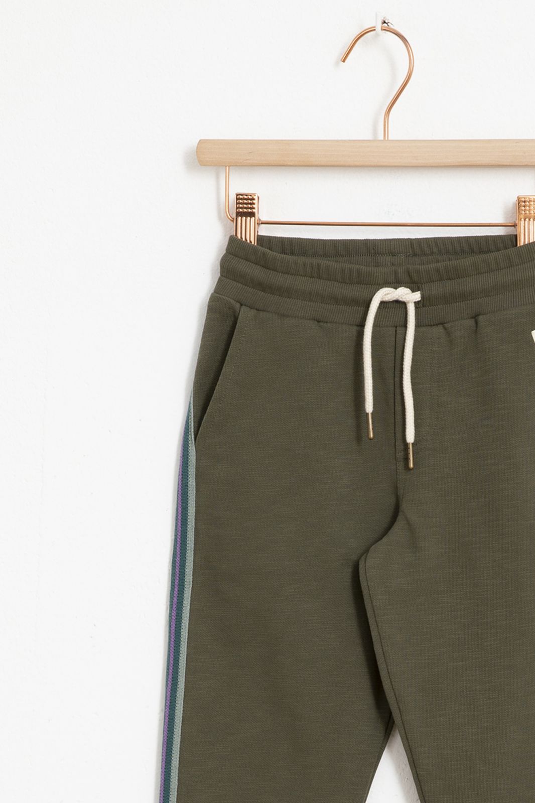 Pantalon de jogging avec détail - vert foncé