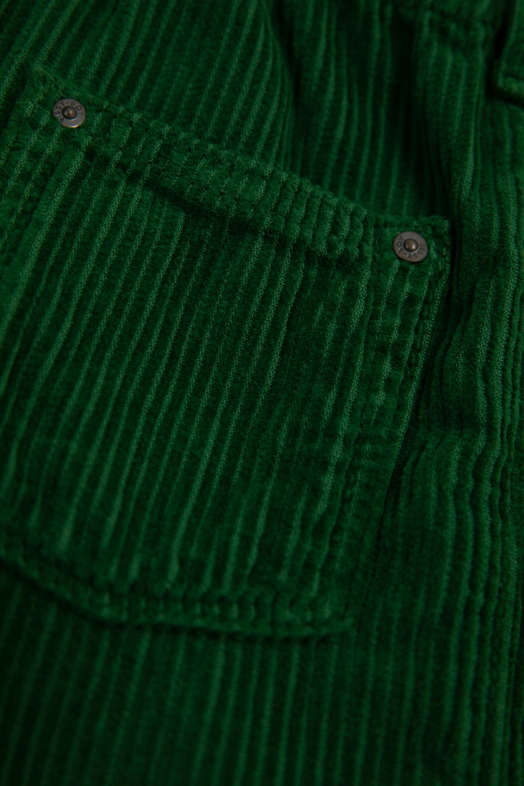 Jupe en velours côtelé - vert