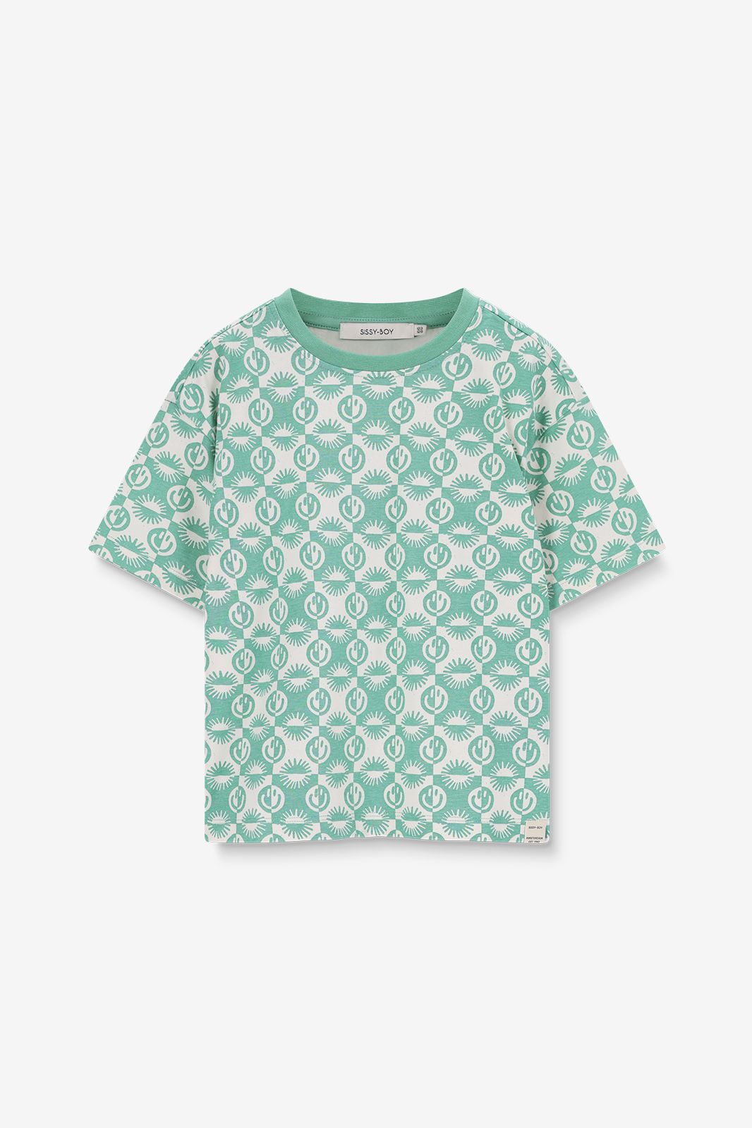 T-shirt avec imprimé smileys - vert