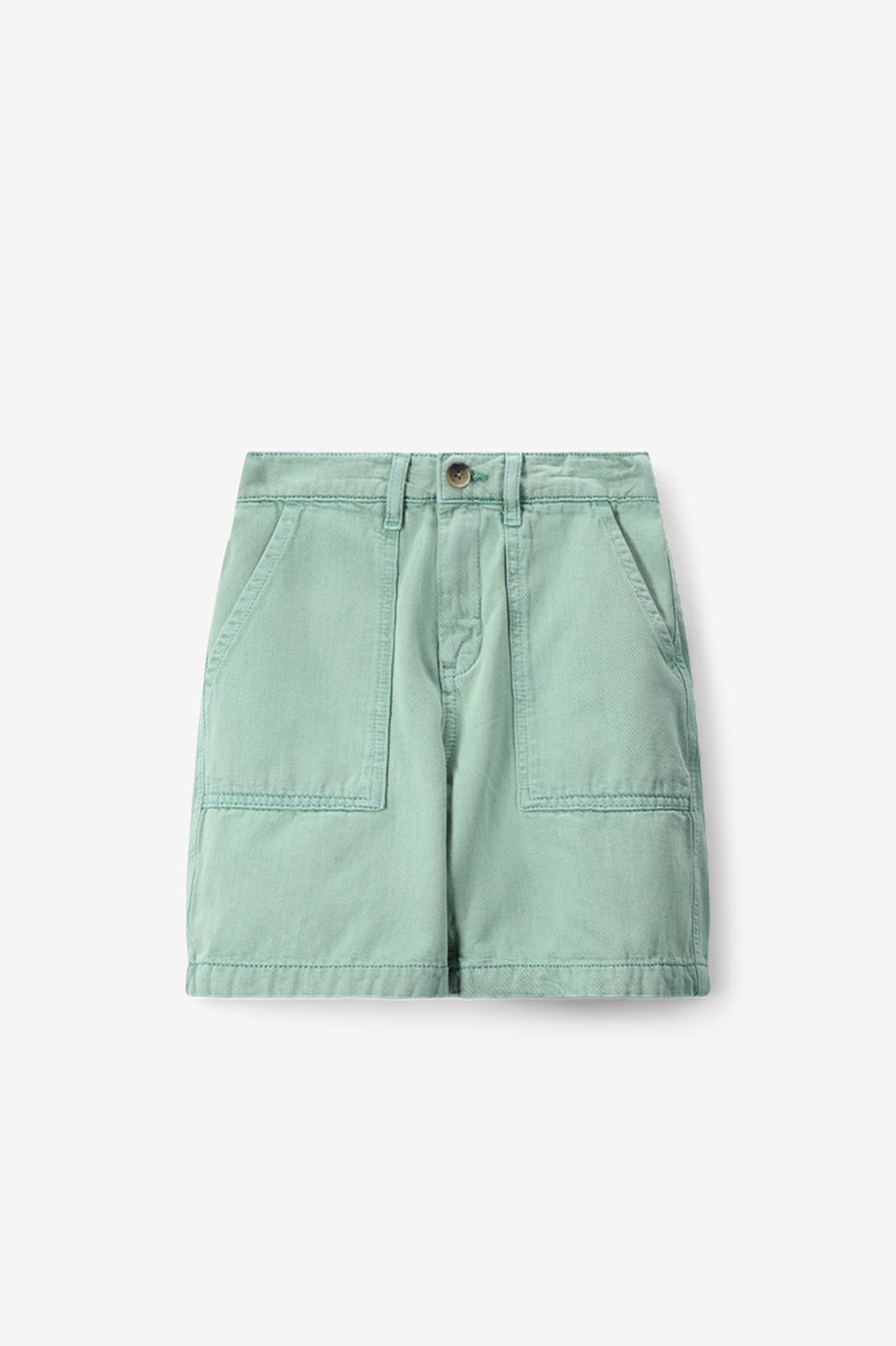 Short avec poches plaquées - vert