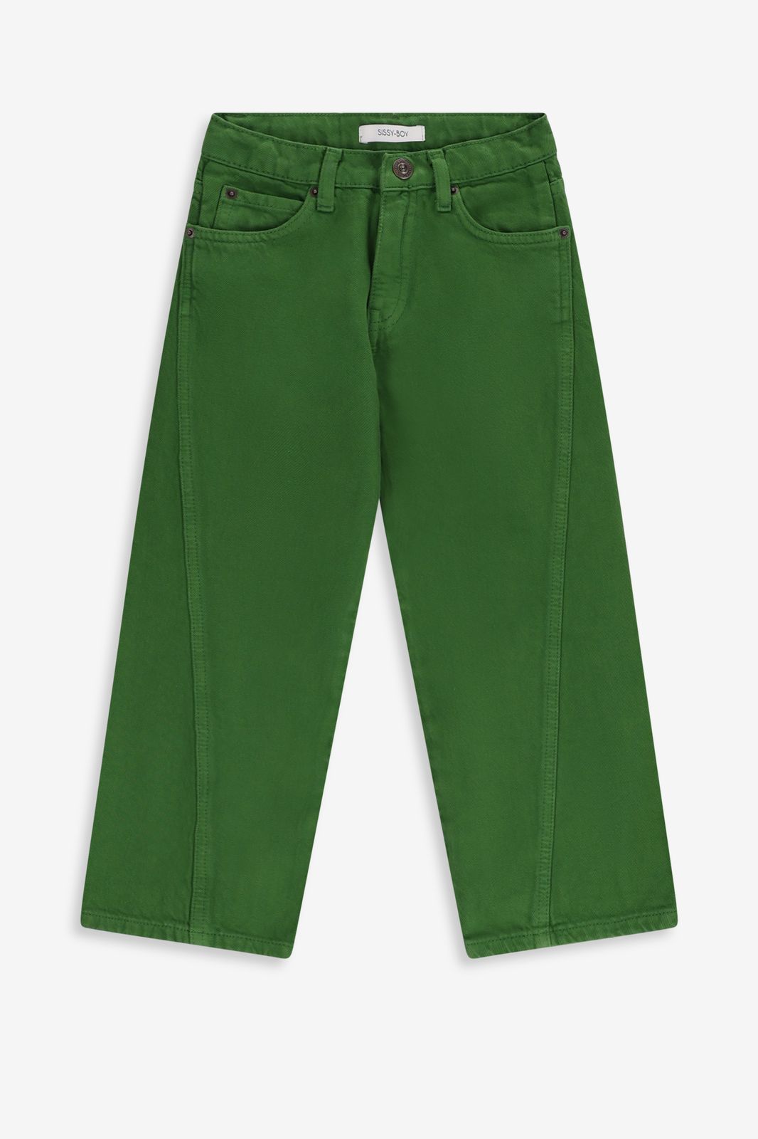 Jean large - vert foncé