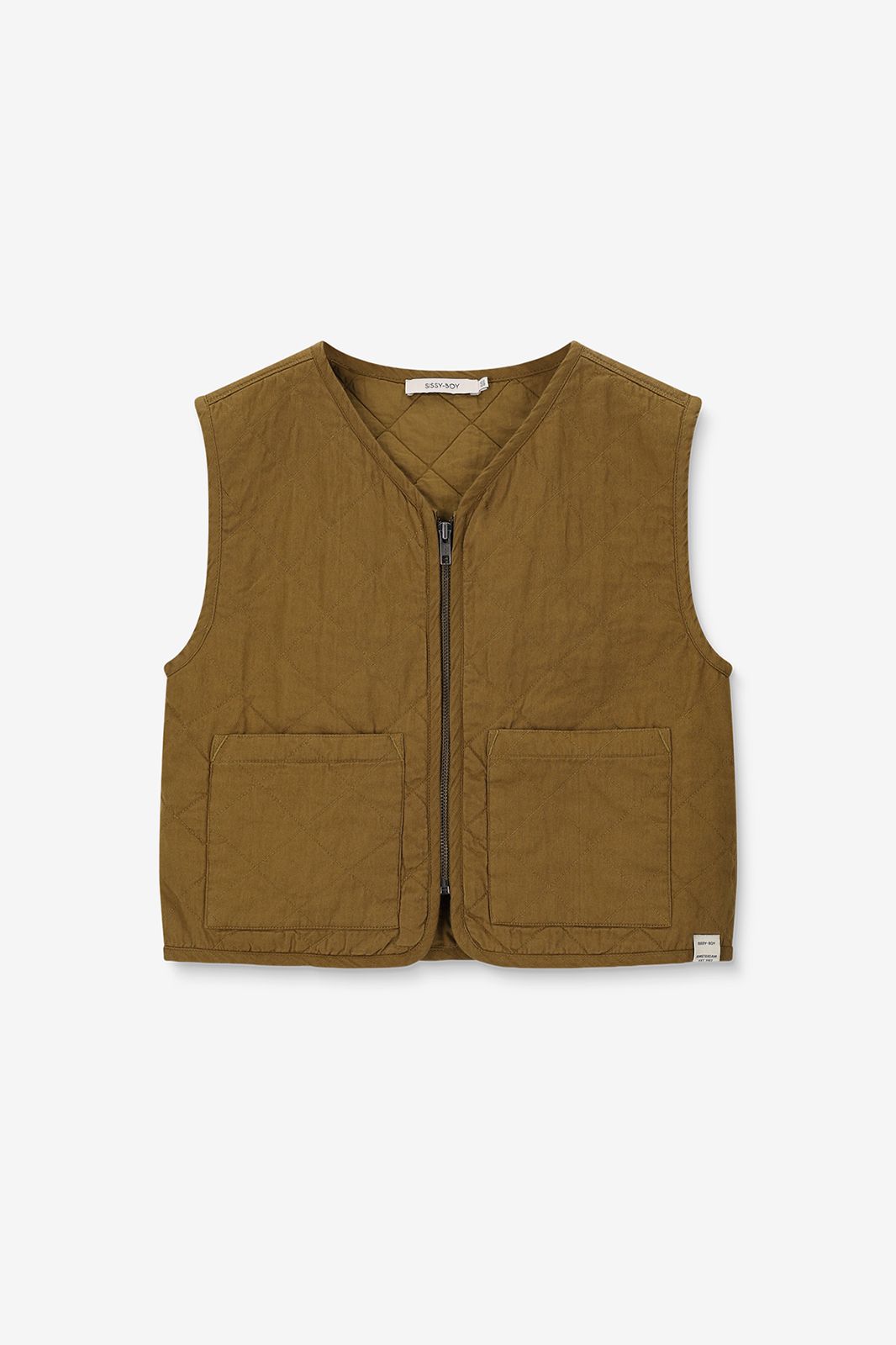 Gilet sans manches matelassé - vert