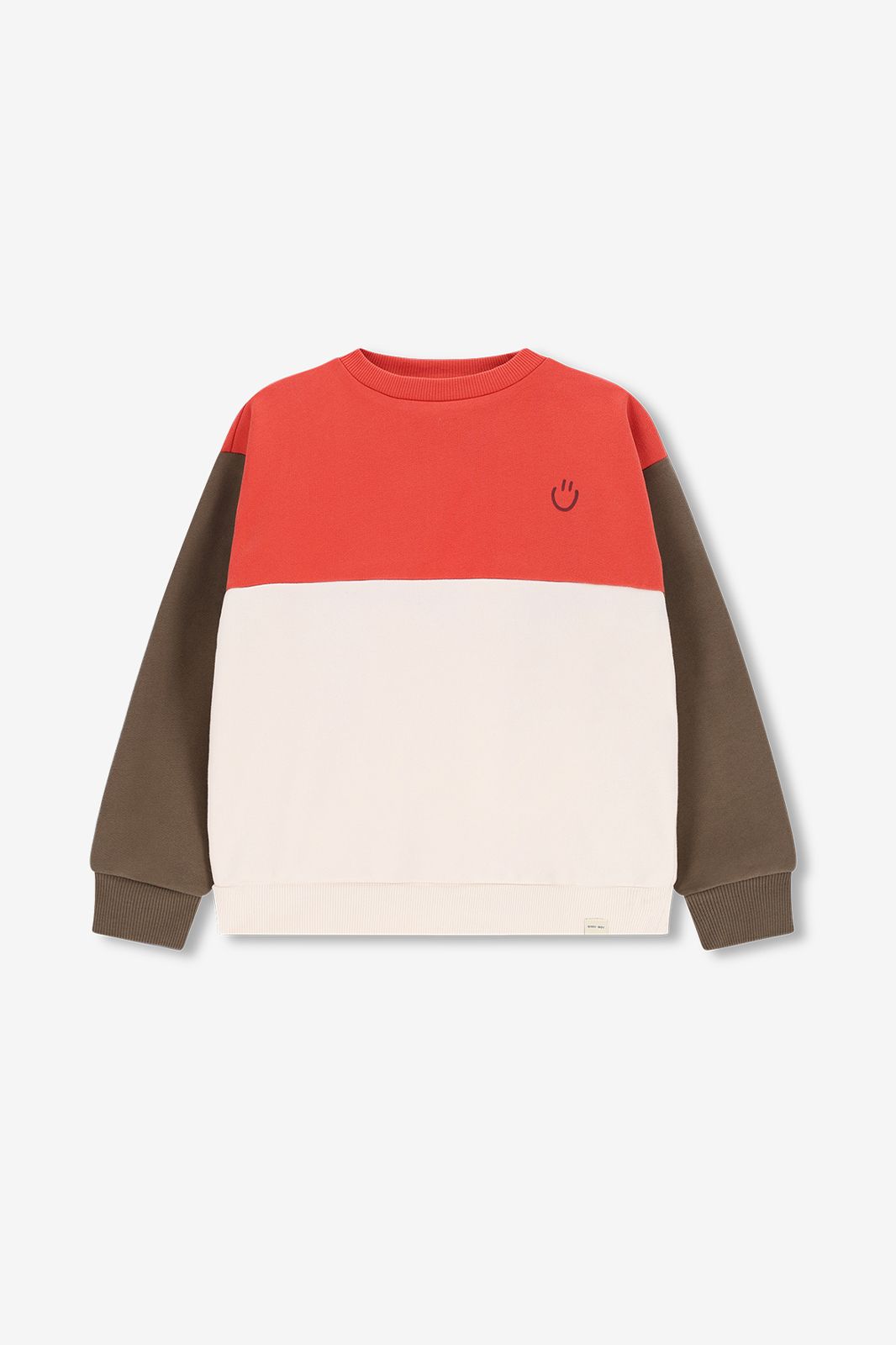 Sweat color block - vert foncé