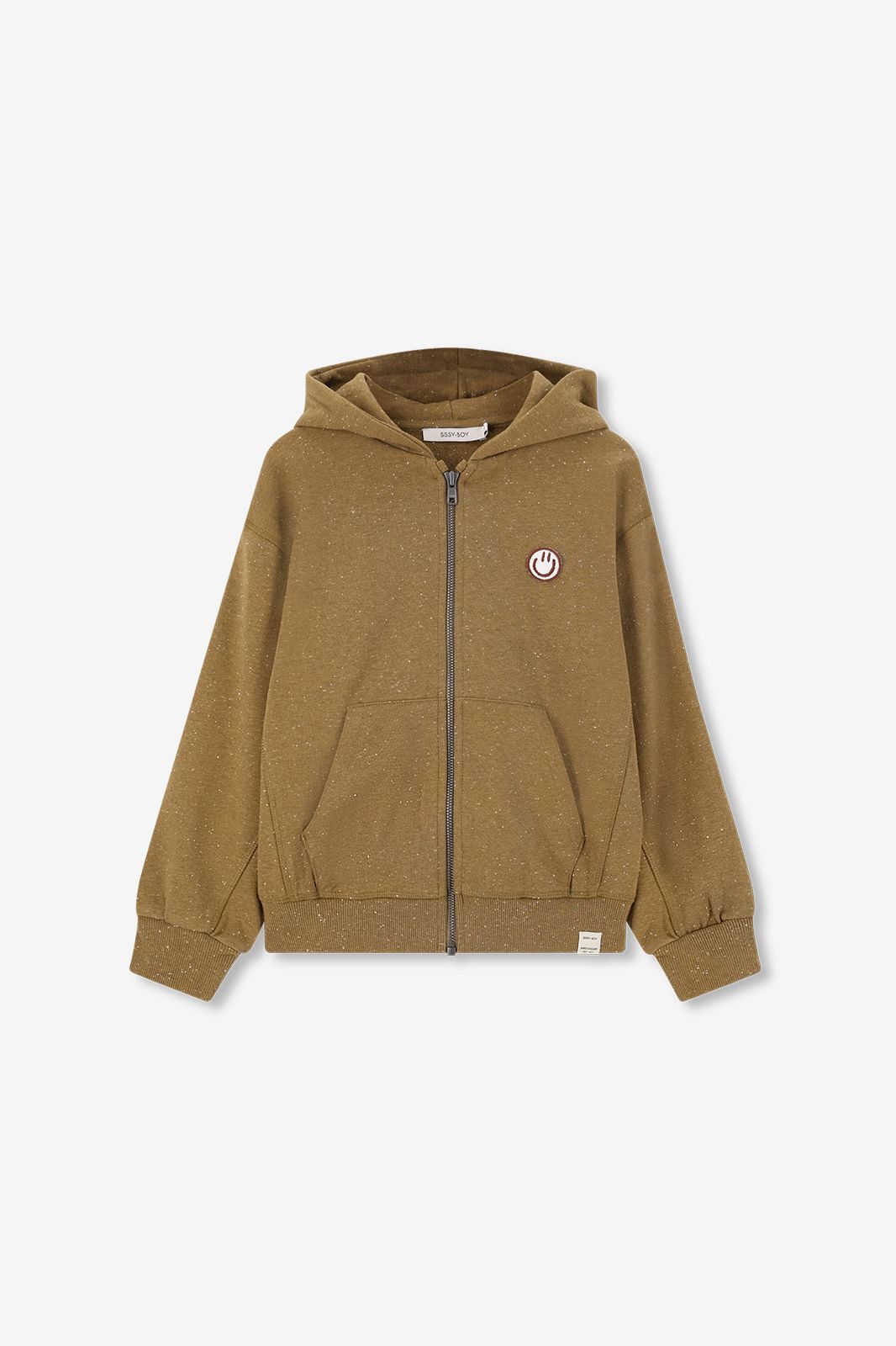 Sweat zippé oversize - vert foncé
