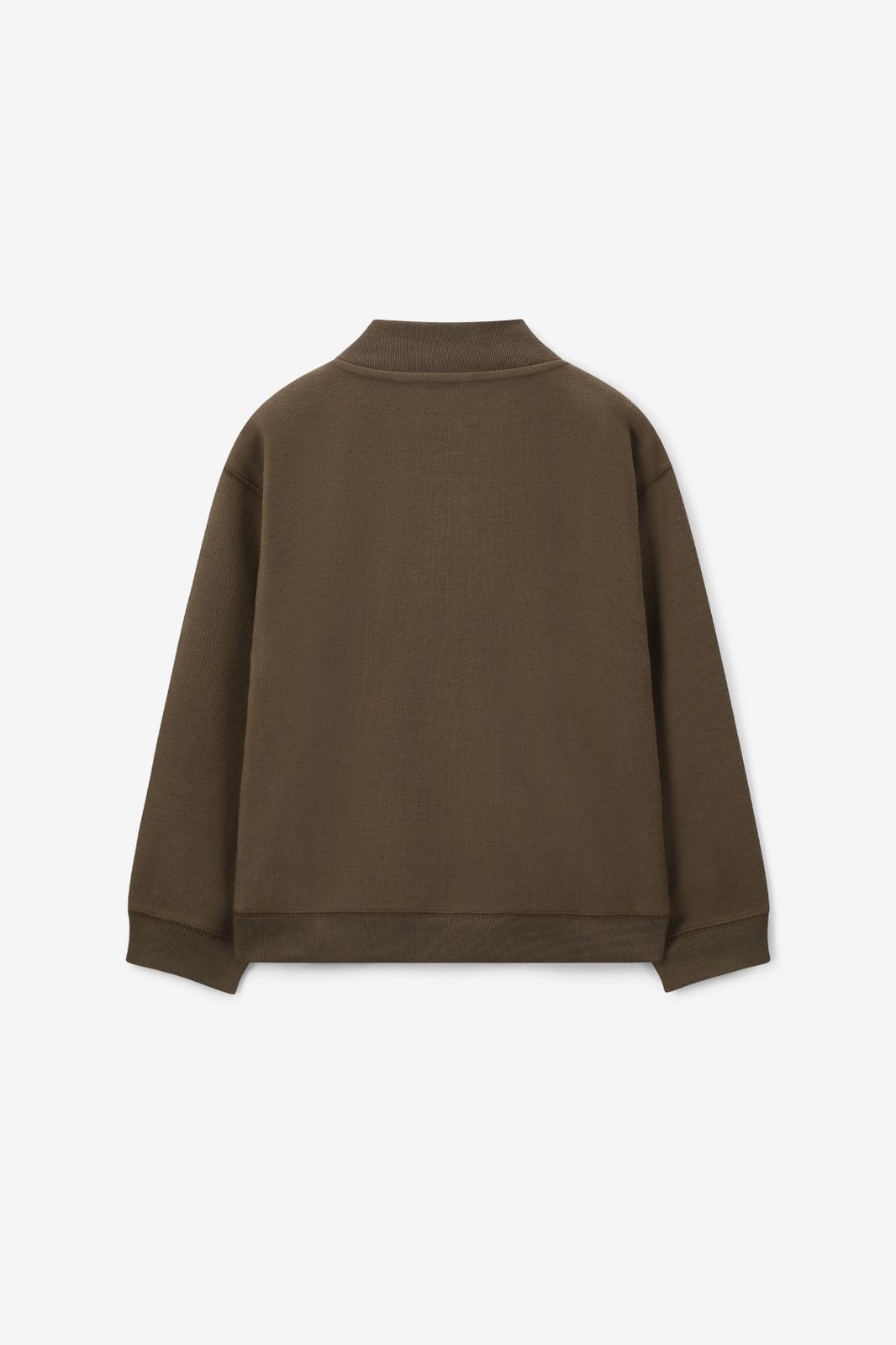 Sweat avec fermeture éclair - vert foncé