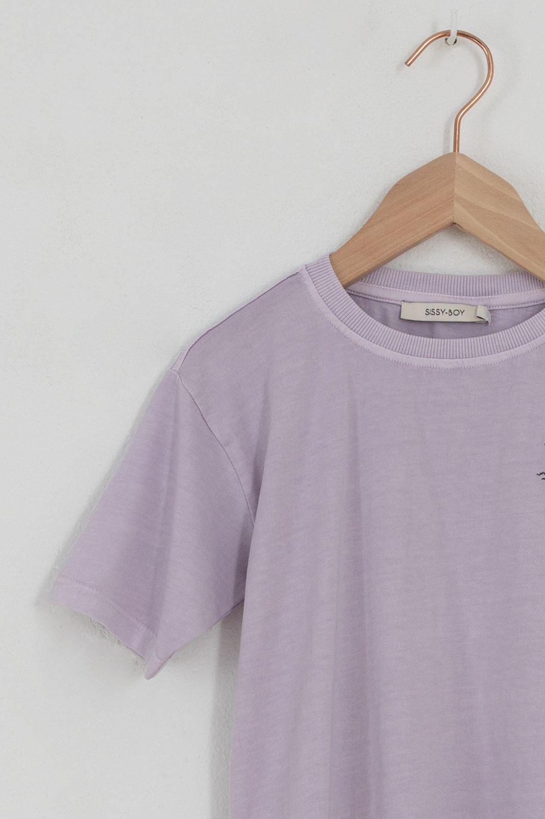 T-shirt avec broderie palmier - violet