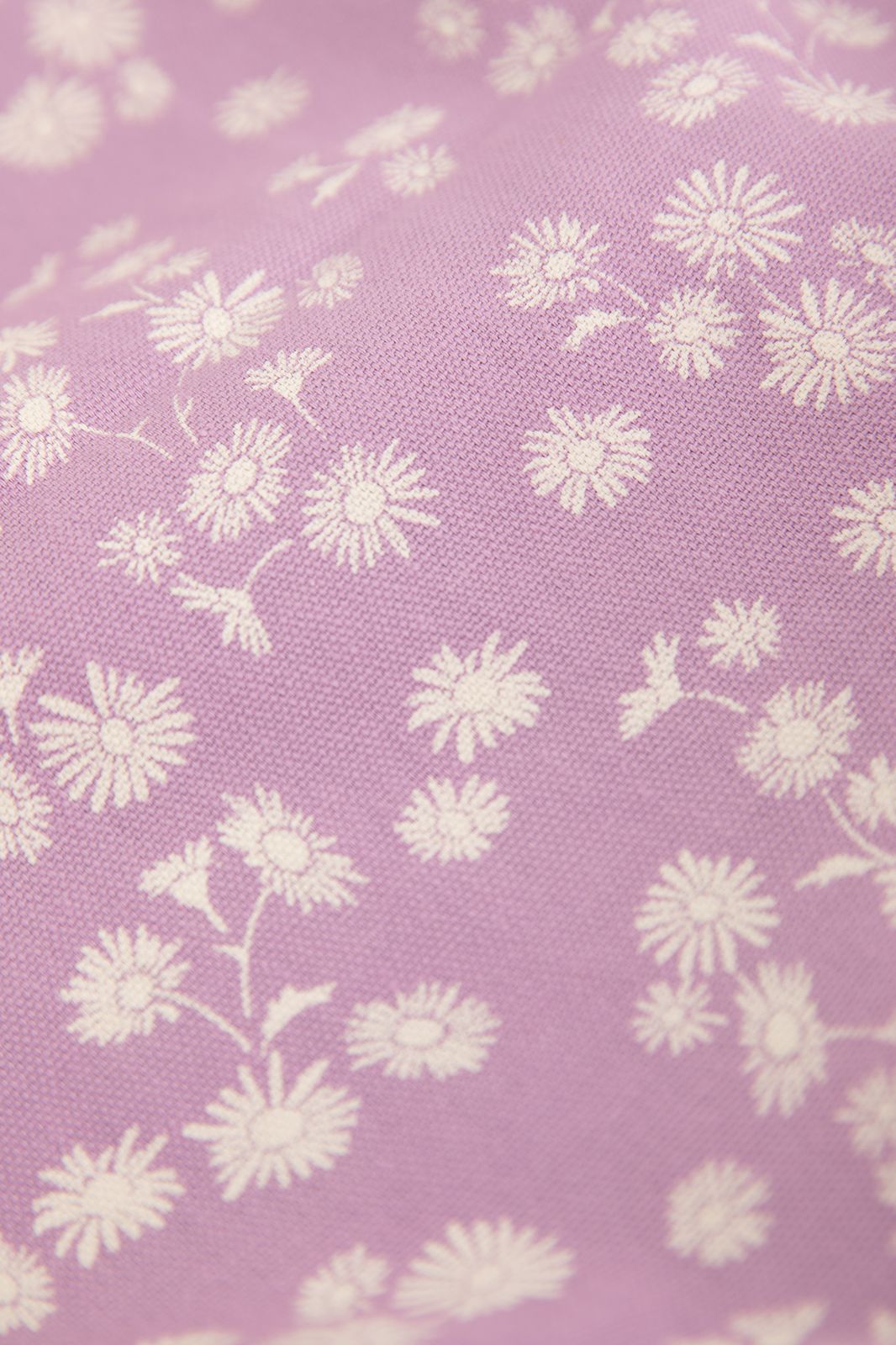 Cabas en toile avec imprimé marguerites - lilas