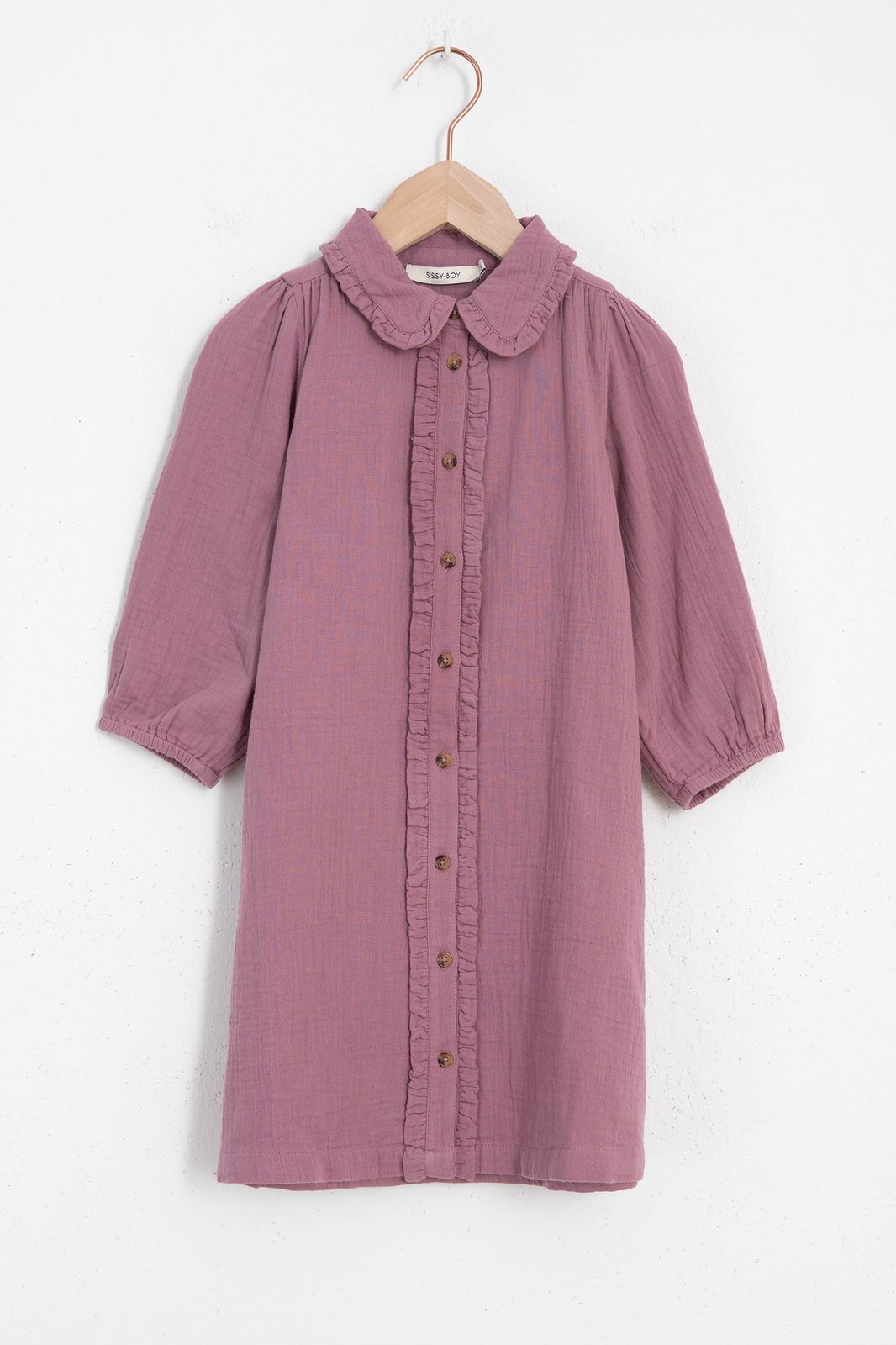 Robe chemise avec boutons - violet