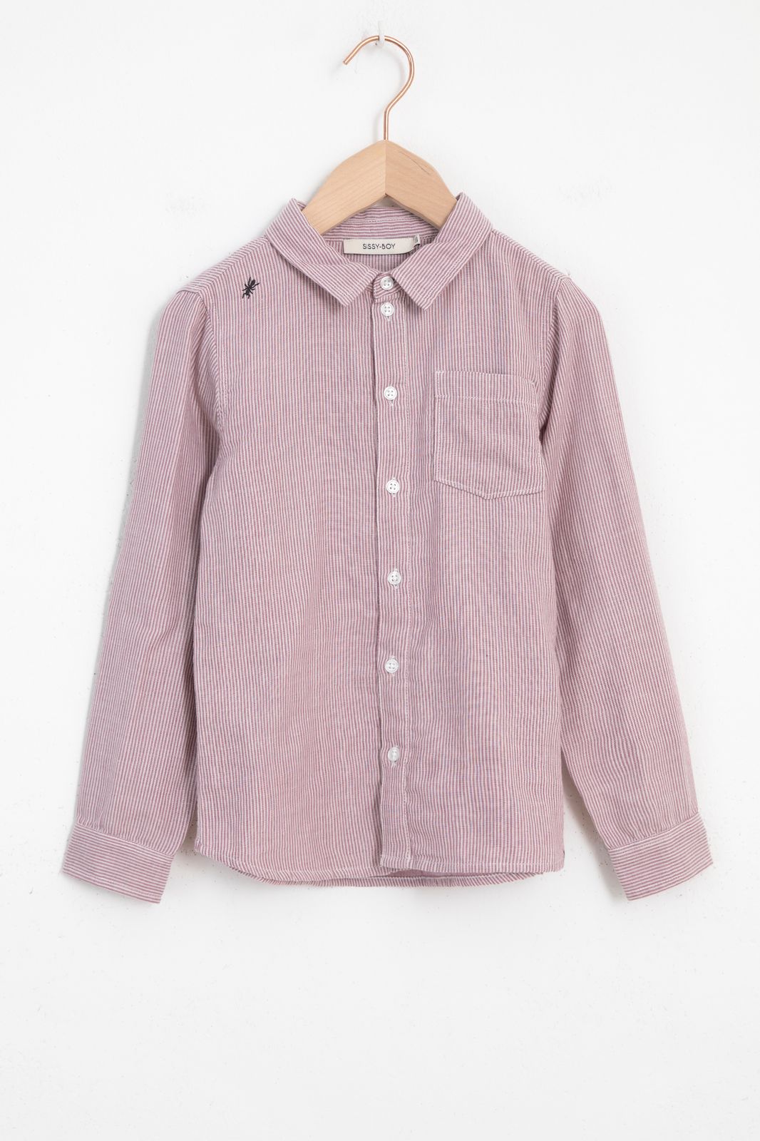Chemise rayée - violet