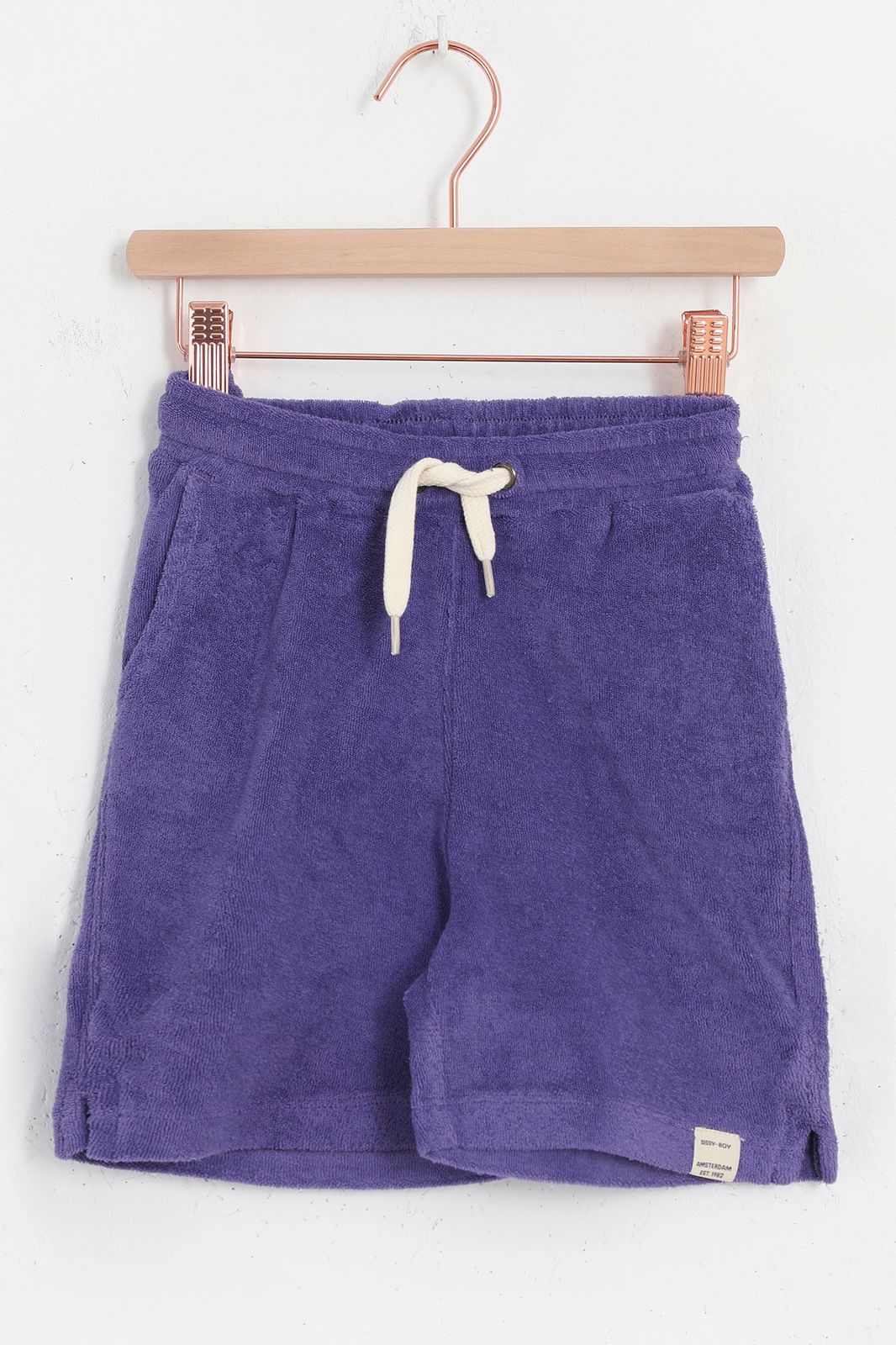 Short en coton éponge - violet