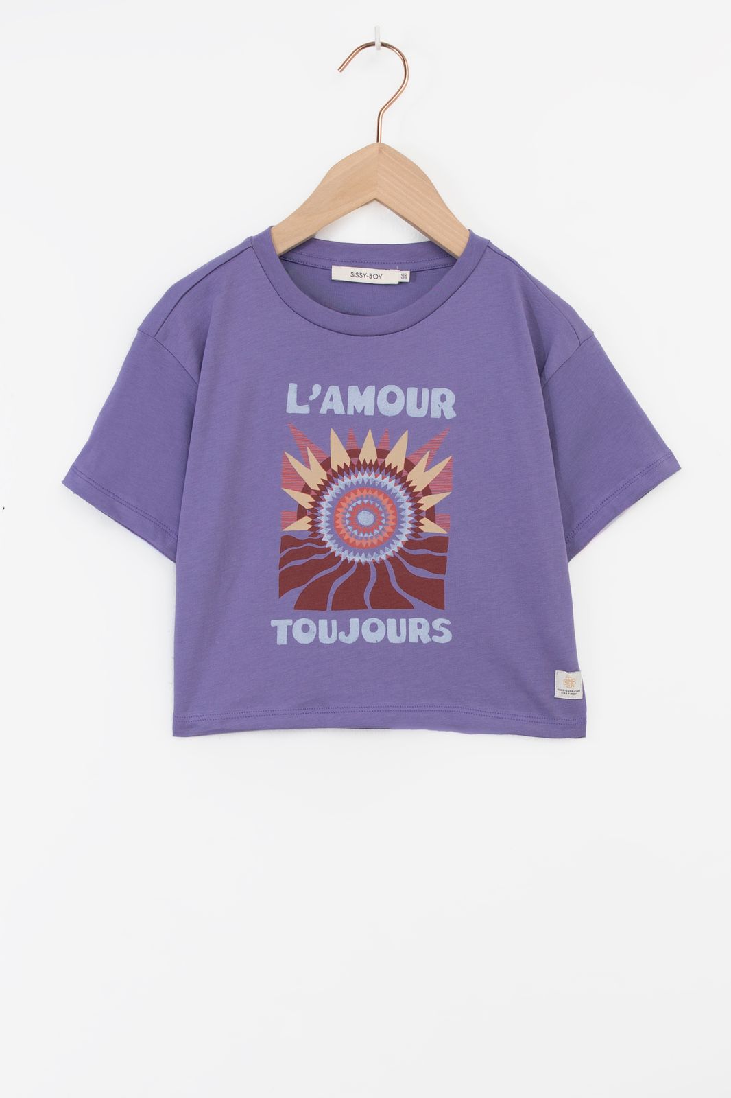 T-shirt avec imprimé - violet