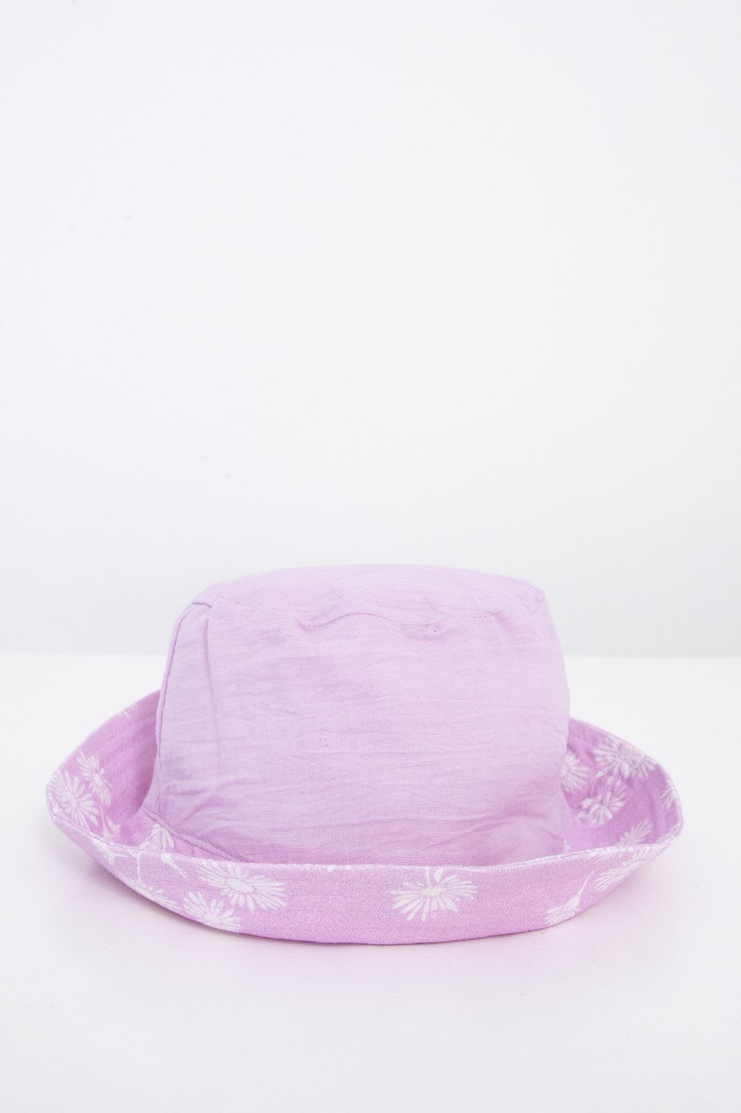 Chapeau en coton réversible avec imprimé fleuri