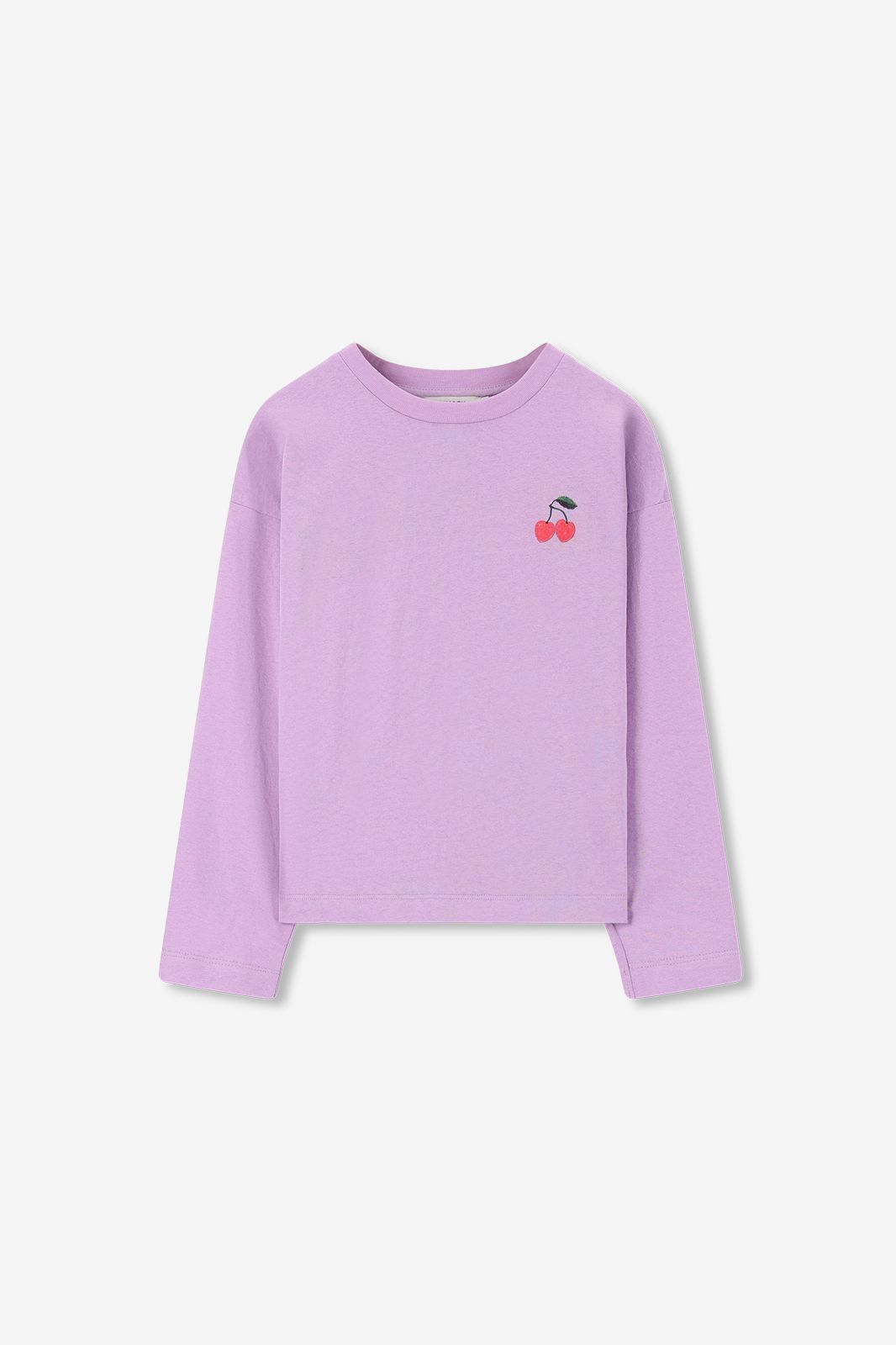 T-shirt manches longues avec illustration - violet clair