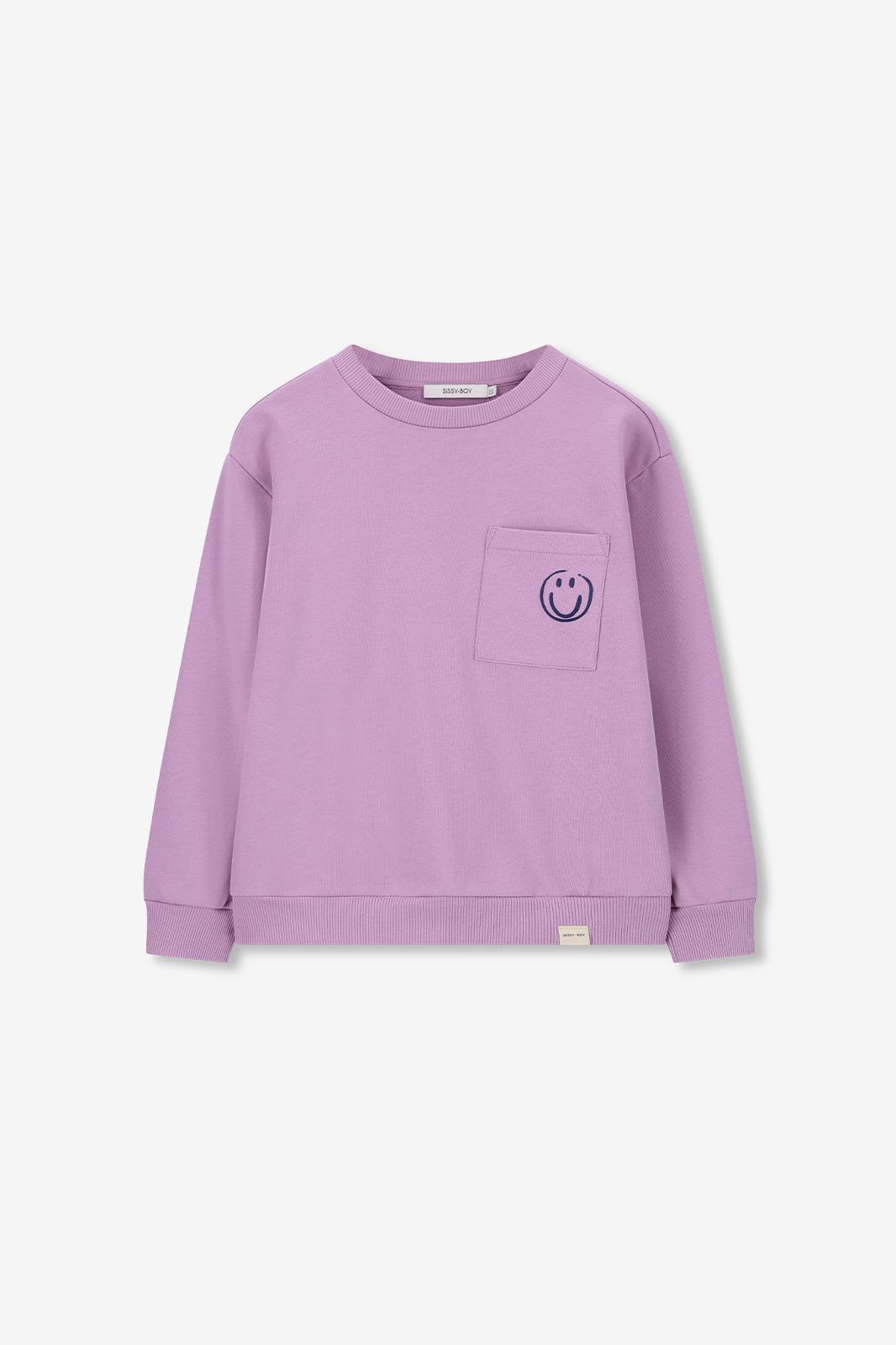 Sweat avec illustration - violet clair