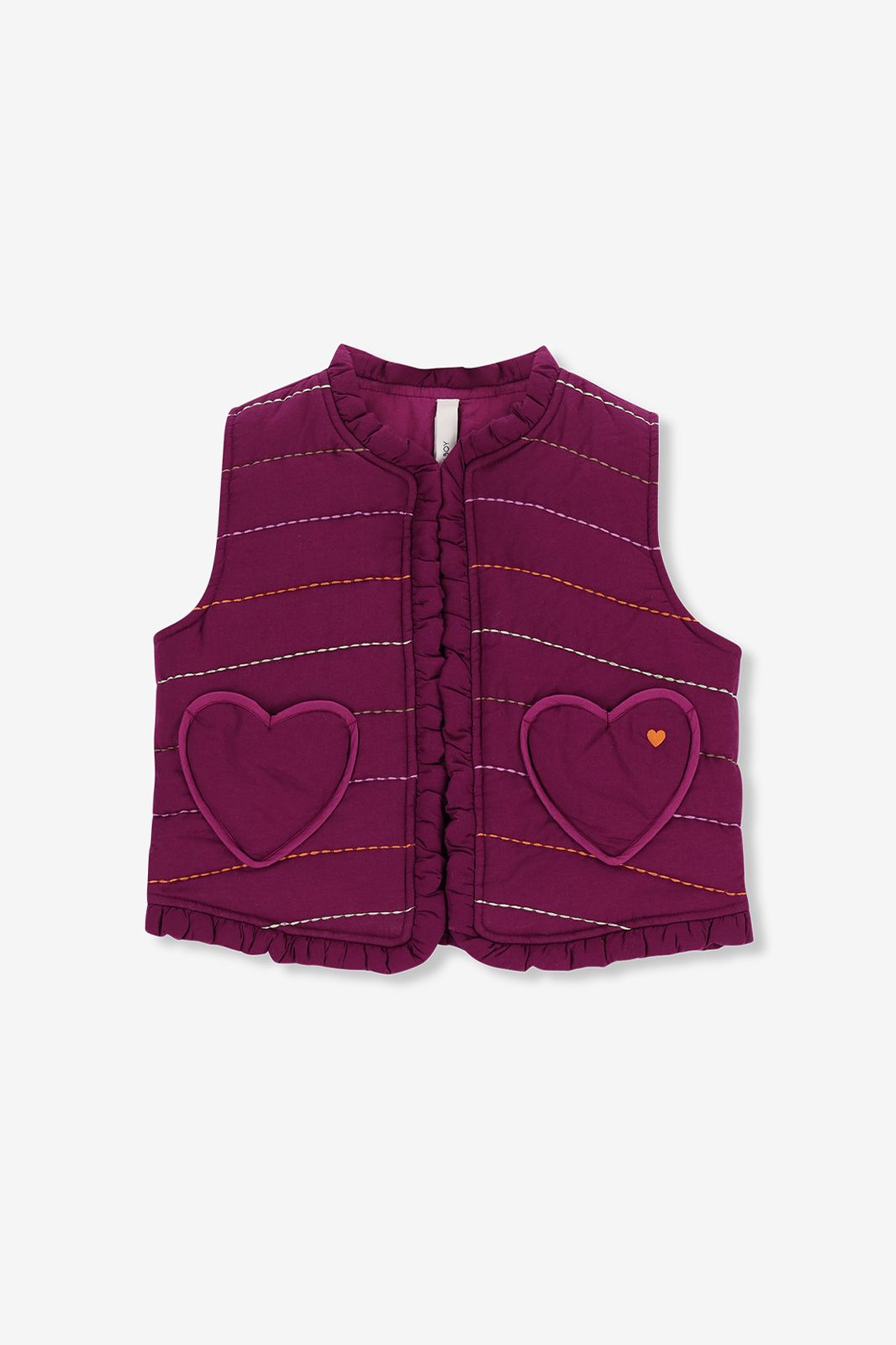 Gilet sans manches avec poches plaquées - violet foncé