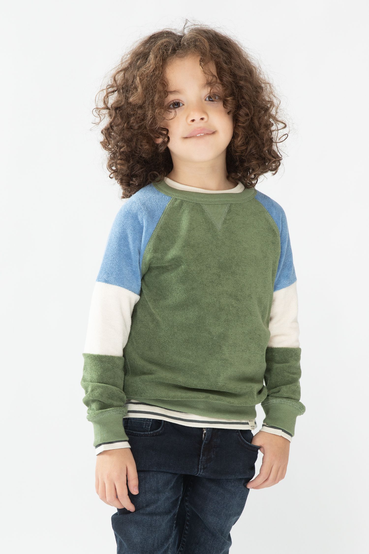 Groene crew neck sweater Sissy Boy Jongens Kleding Truien & Vesten Truien Sweaters 