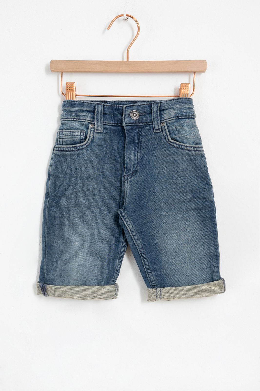 Mid blue jeans shorts
