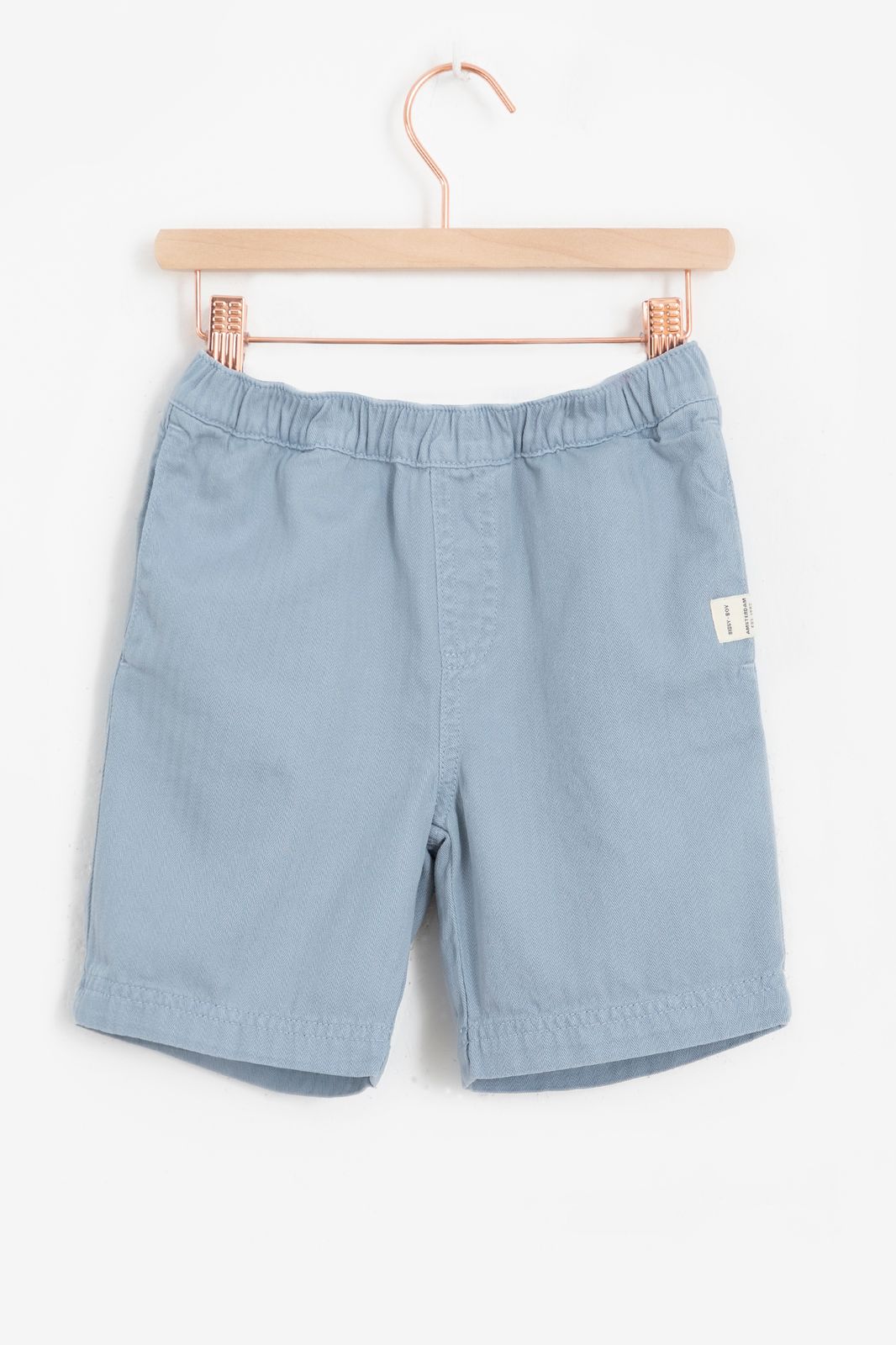 Blauwe kantoenen shorts - Kids | Sissy-Boy