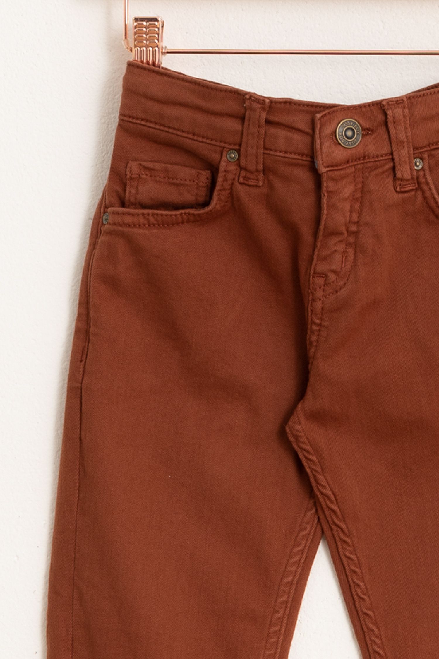 Bruine denim broek