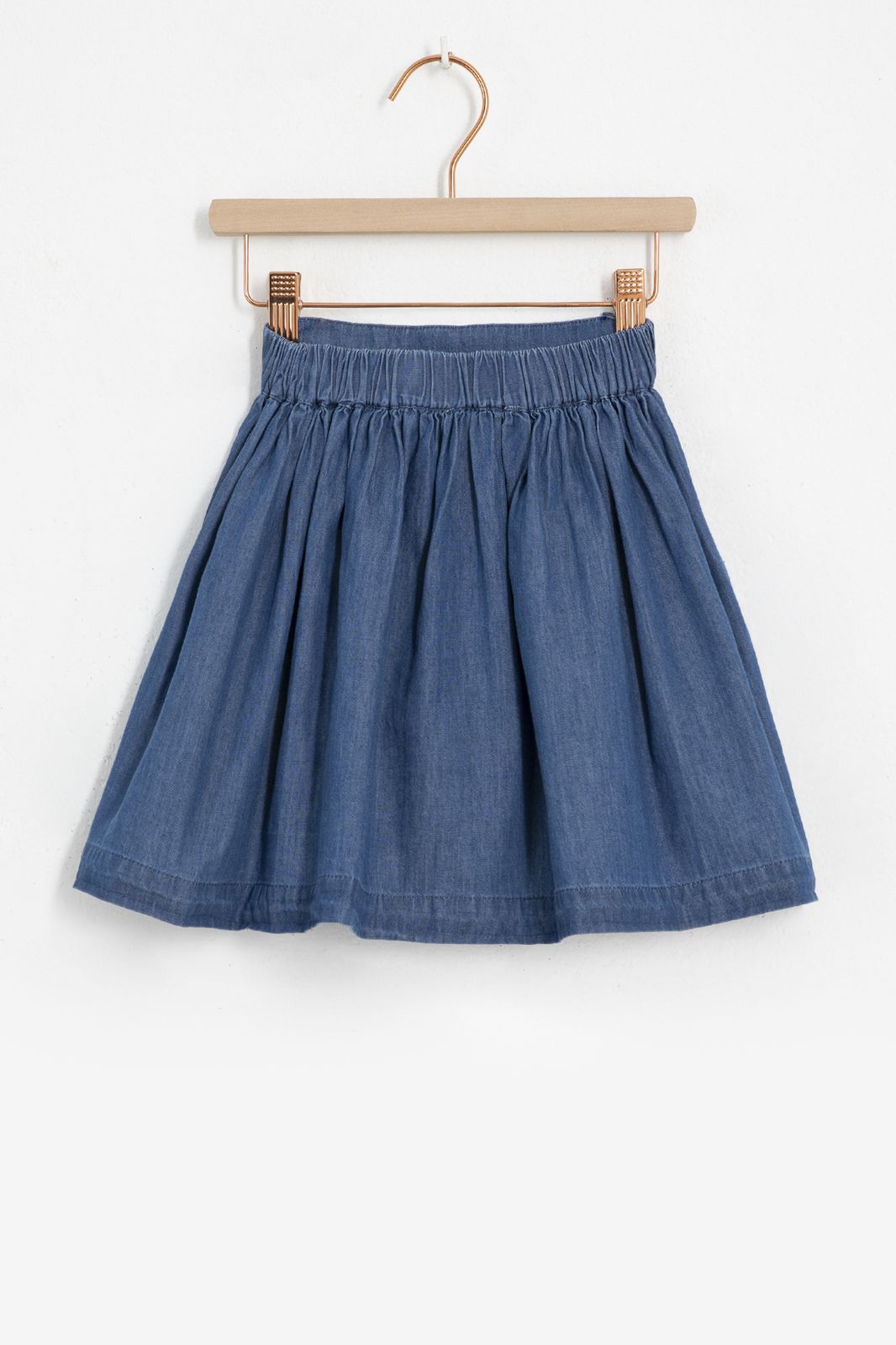 Donkerblauwe denim A-line skirt - Kids | Sissy-Boy